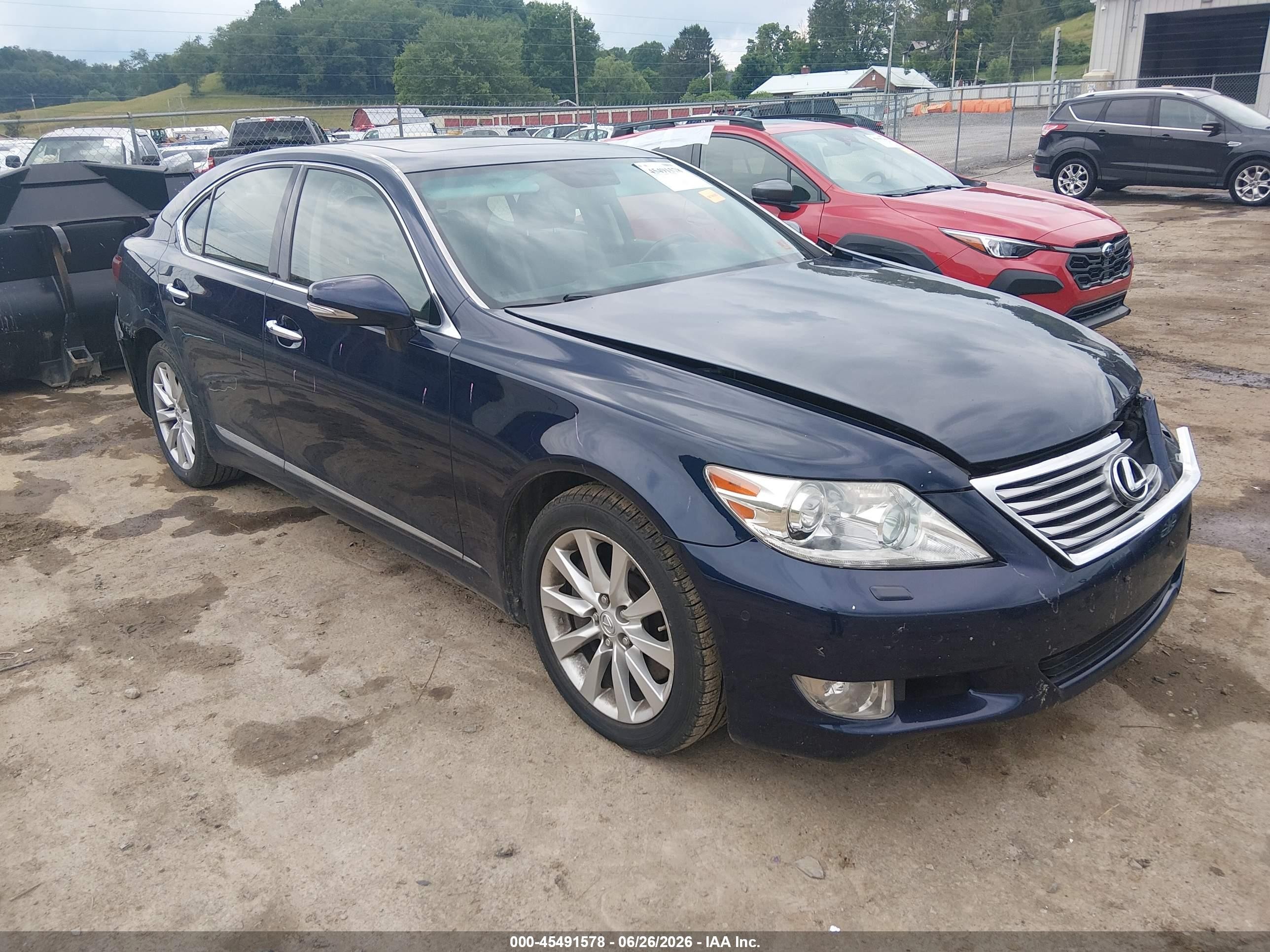 2010 Lexus Ls 460   Blue vin: JTHCL5EF9A5005683