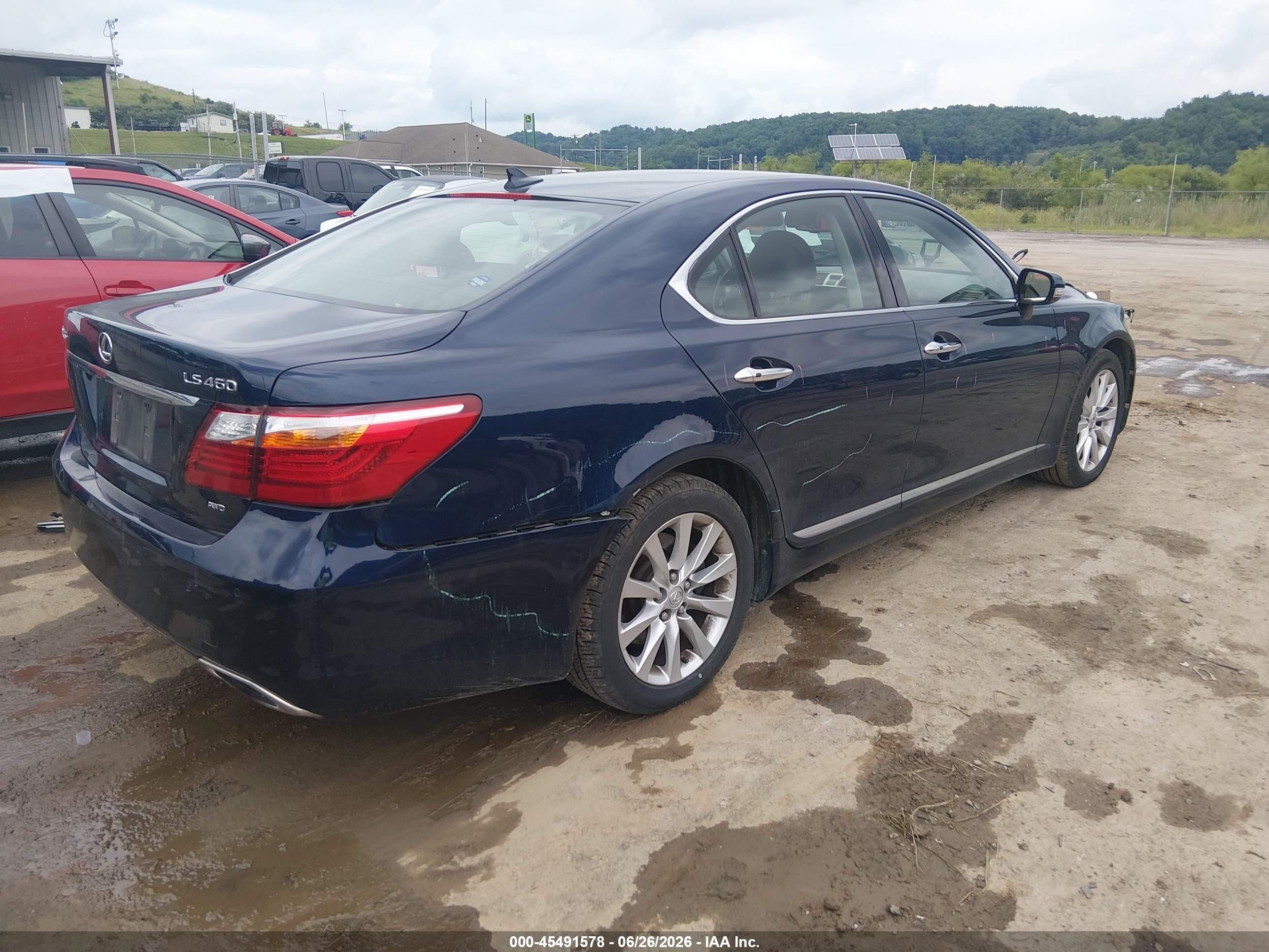 2010 Lexus Ls 460   Синий vin: JTHCL5EF9A5005683