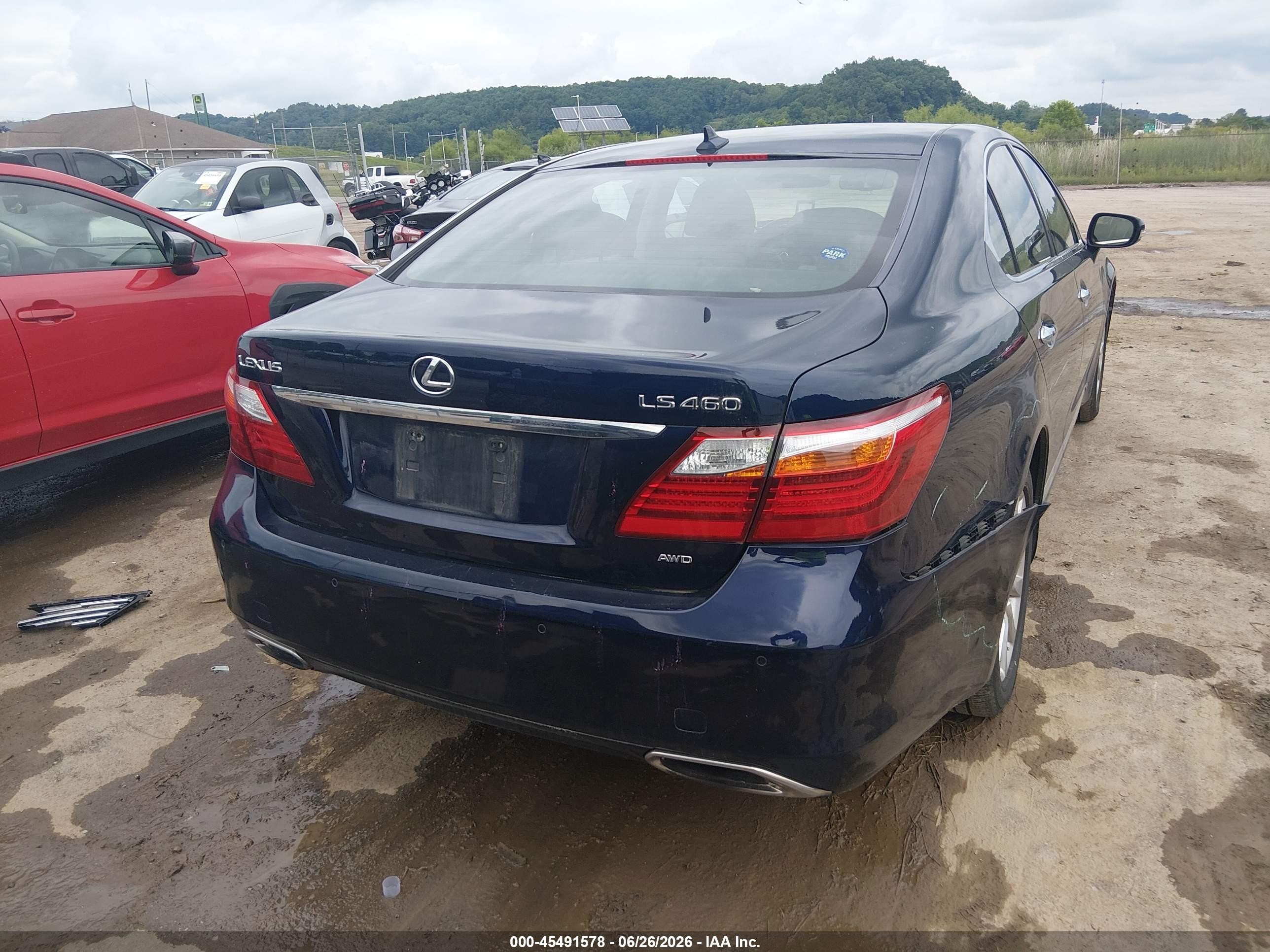 2010 Lexus Ls 460   Синий vin: JTHCL5EF9A5005683