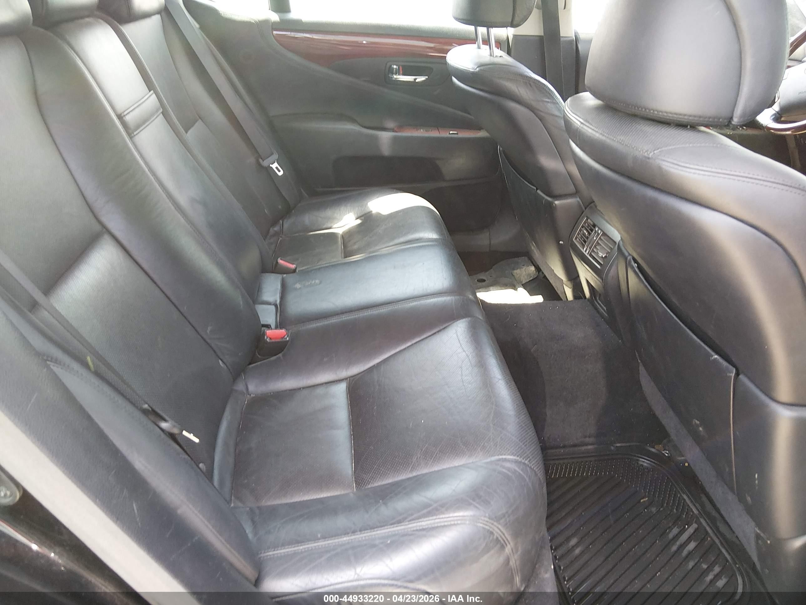 2010 Lexus Ls 460 Black vin: JTHCL5EF9A5007014