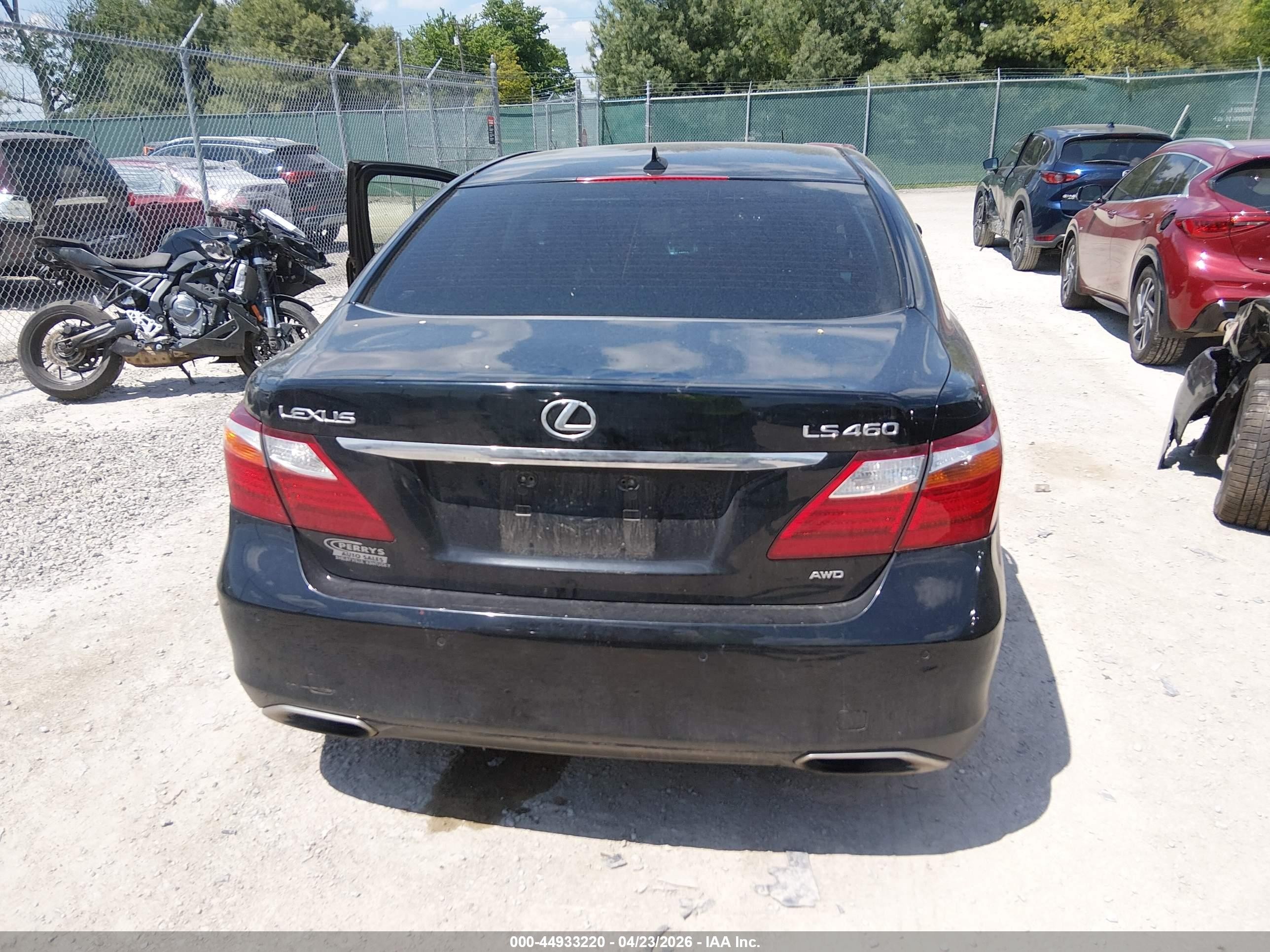 2010 Lexus Ls 460 Black vin: JTHCL5EF9A5007014