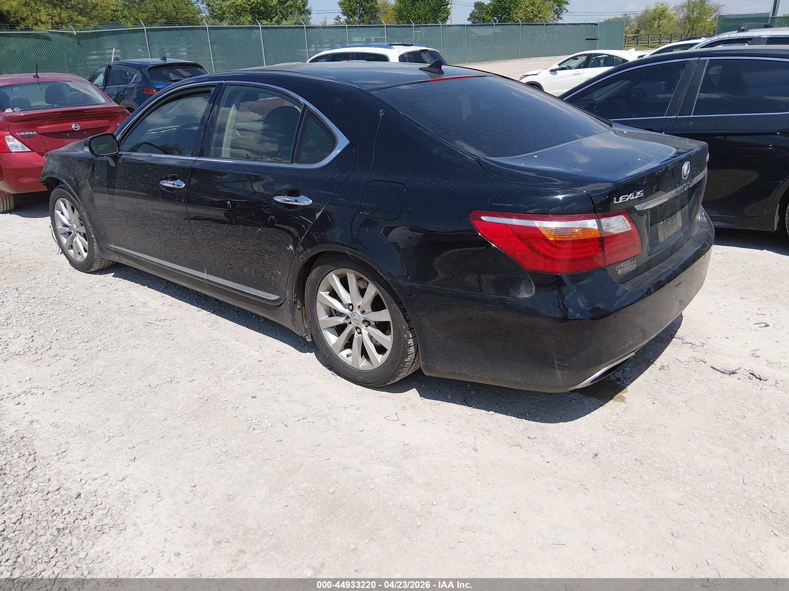 2010 Lexus Ls 460 Black vin: JTHCL5EF9A5007014