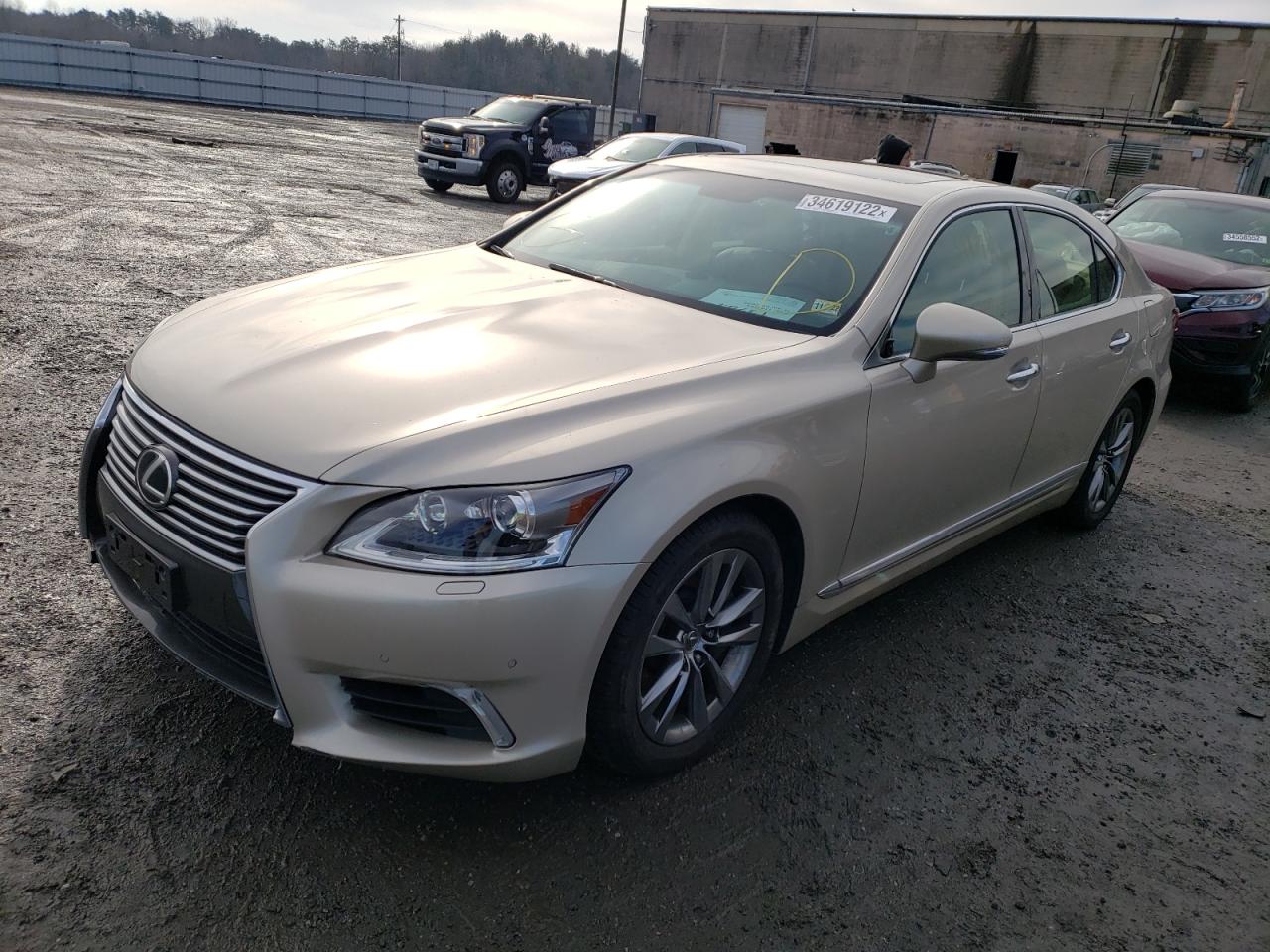 2013 Lexus Ls 460 Beige vin: JTHCL5EF9D5019457