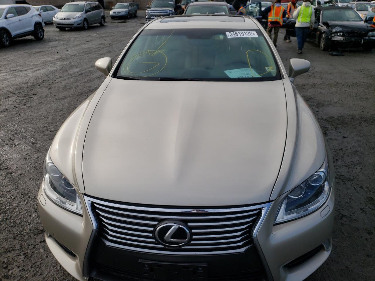 2013 Lexus Ls 460 Beige vin: JTHCL5EF9D5019457