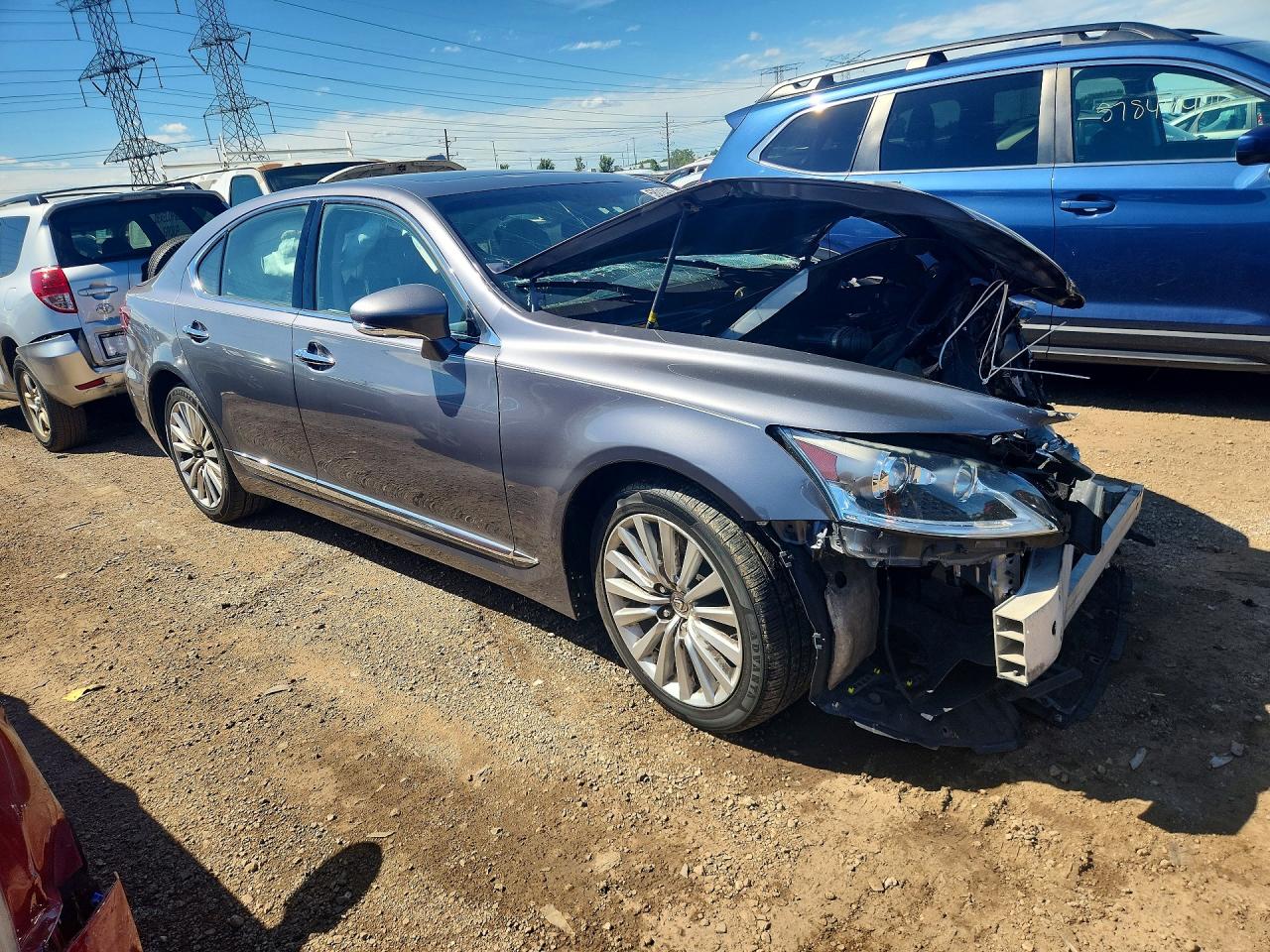 2015 Lexus Ls 460 Серый vin: JTHCL5EF9F5024922