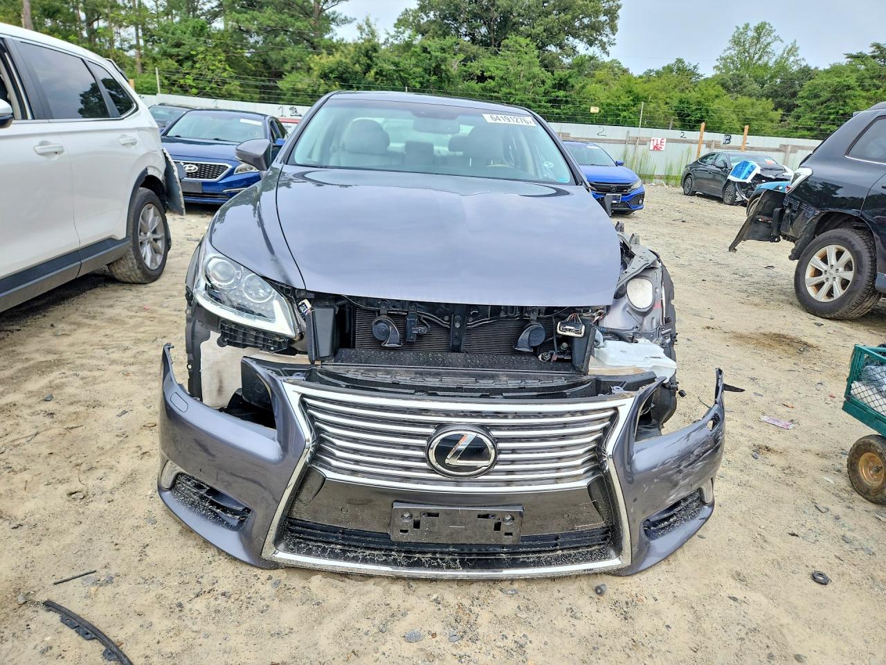 2015 Lexus Ls 460 Charcoal vin: JTHCL5EF9F5025343