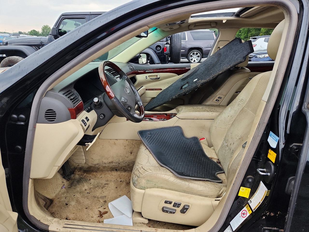 2012 Lexus Ls 460 Black vin: JTHCL5EFXC5013066