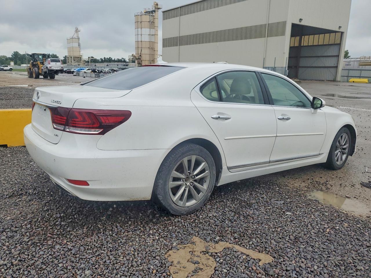 2013 Lexus Ls 460 White vin: JTHCL5EFXD5017507