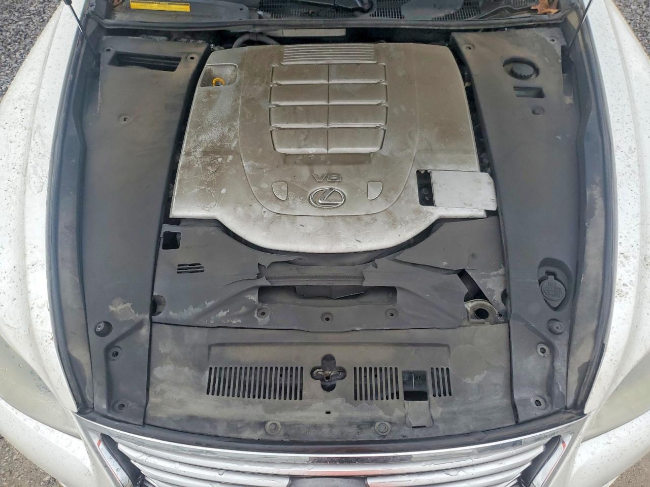 2013 Lexus Ls 460 White vin: JTHCL5EFXD5017507