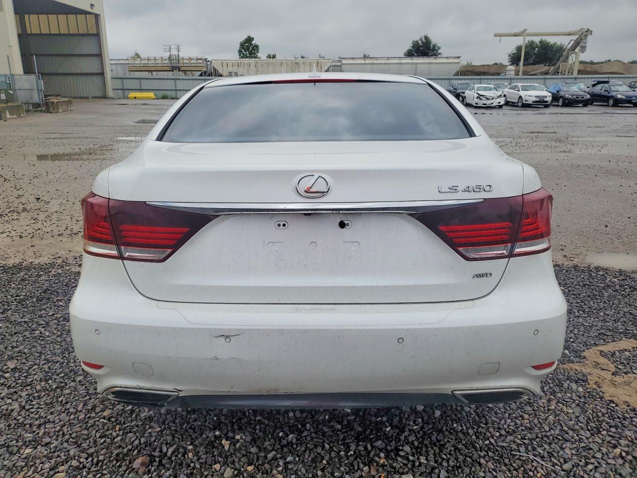 2013 Lexus Ls 460 White vin: JTHCL5EFXD5017507