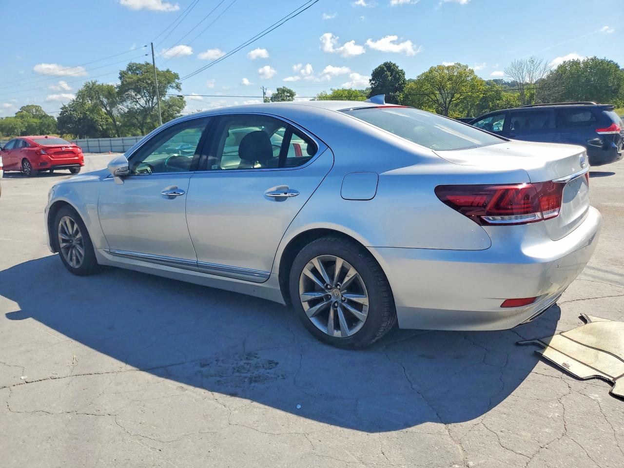 2014 Lexus Ls 460 Silver vin: JTHCL5EFXE5022496