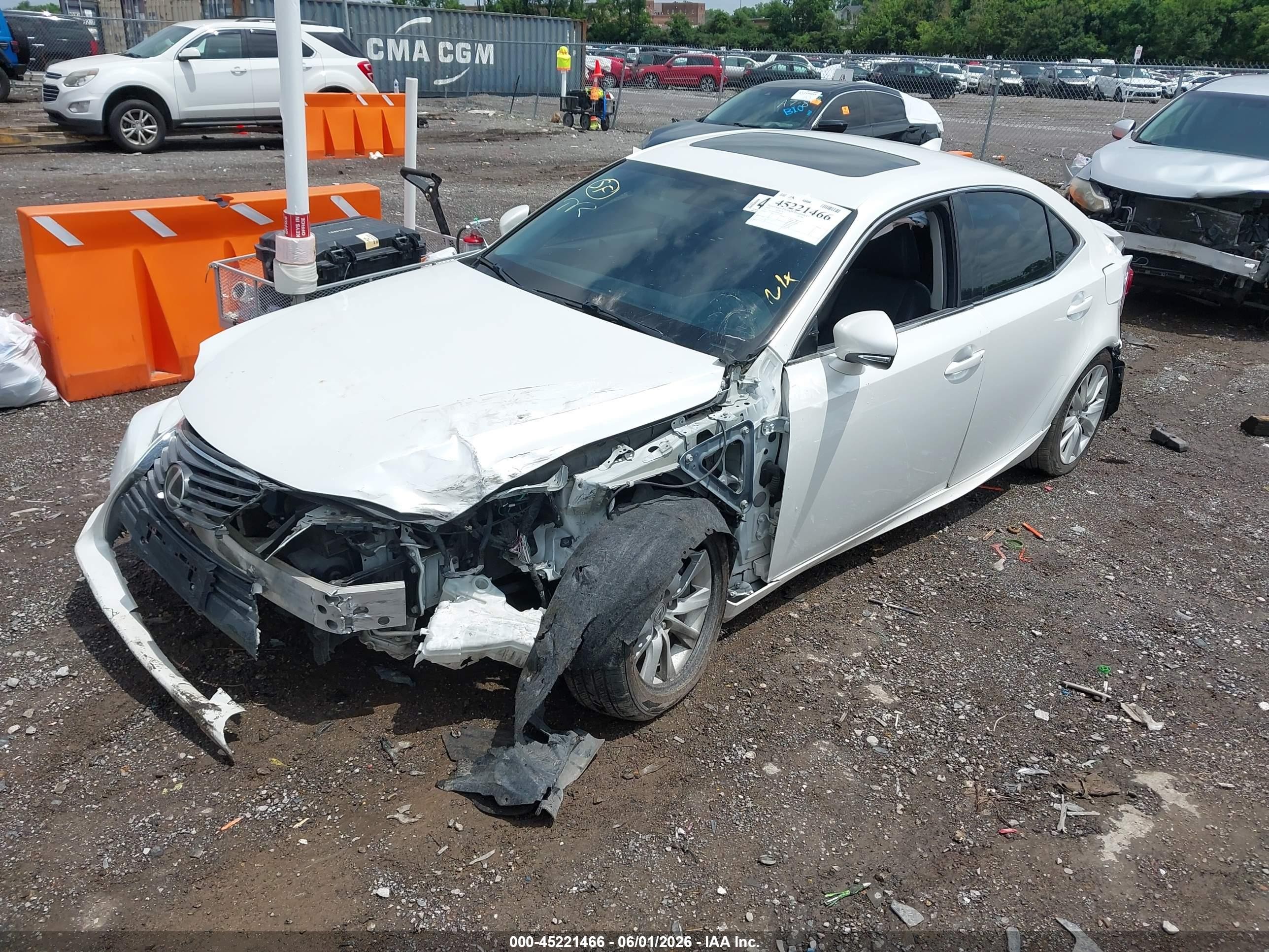 2016 Lexus Is 300 White vin: JTHCM1D24G5003305