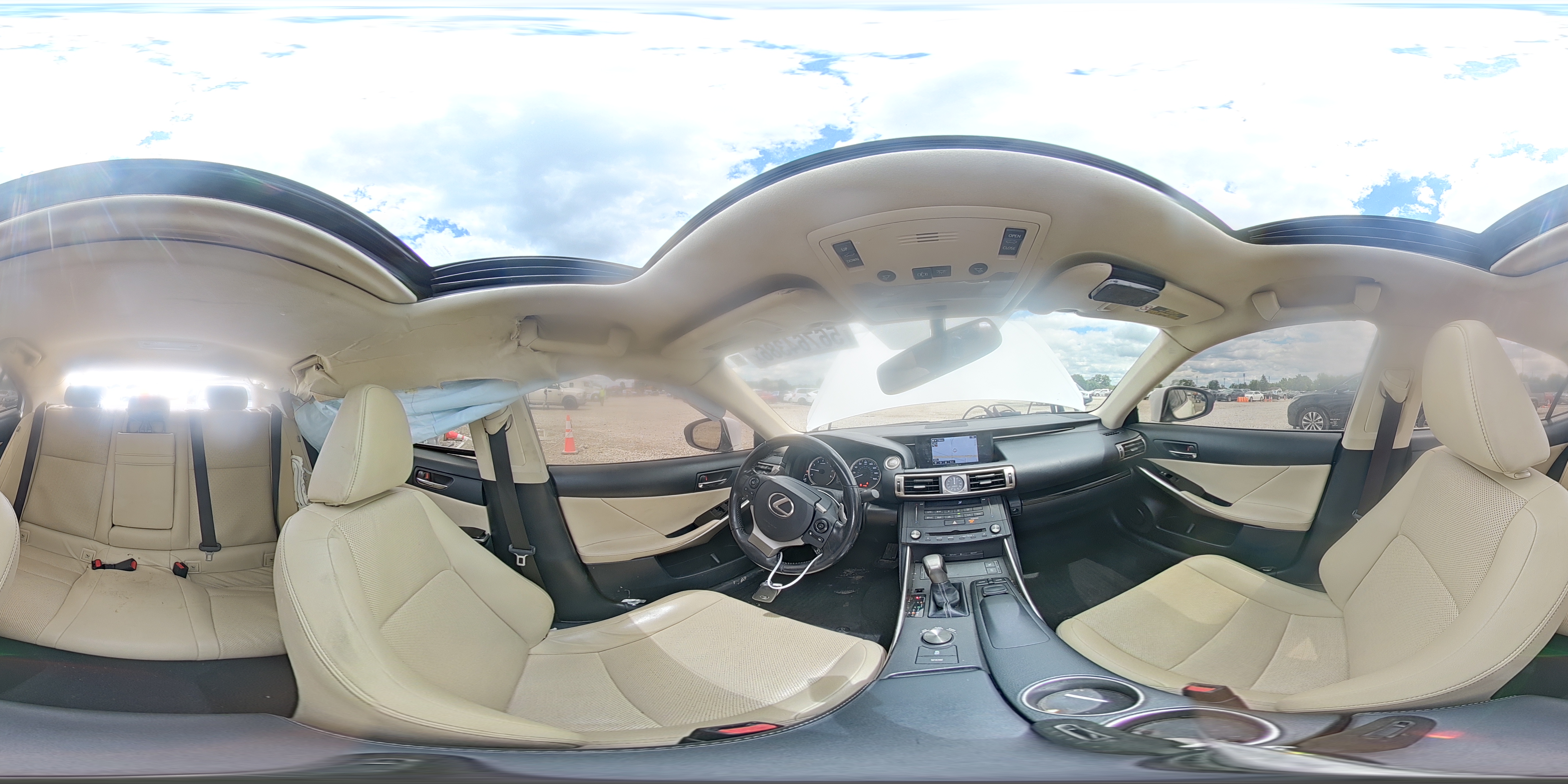 2016 Lexus Is 300 Белый vin: JTHCM1D2XG5009500