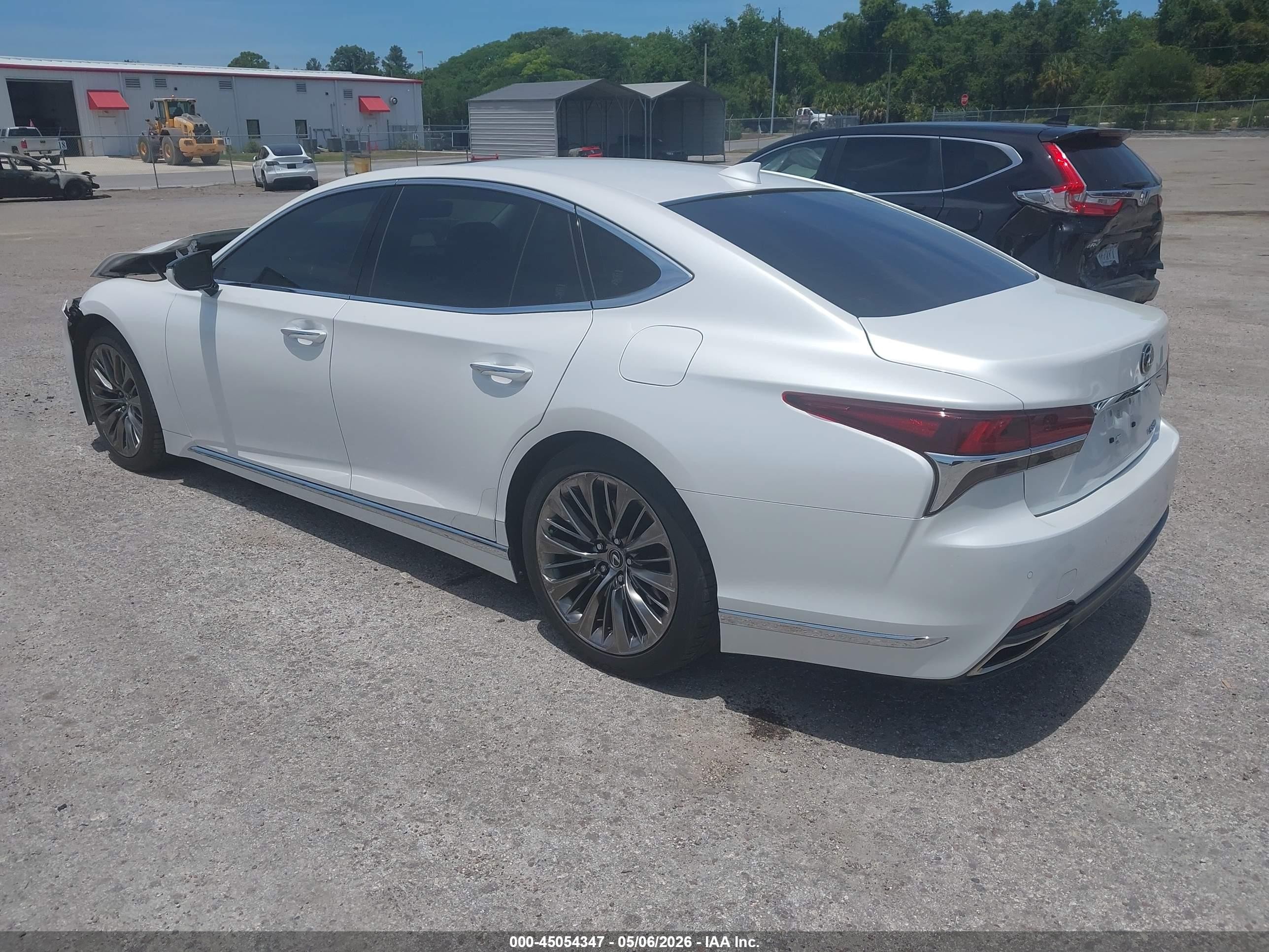 2020 Lexus Ls 500 White vin: JTHD51FF1L5013026