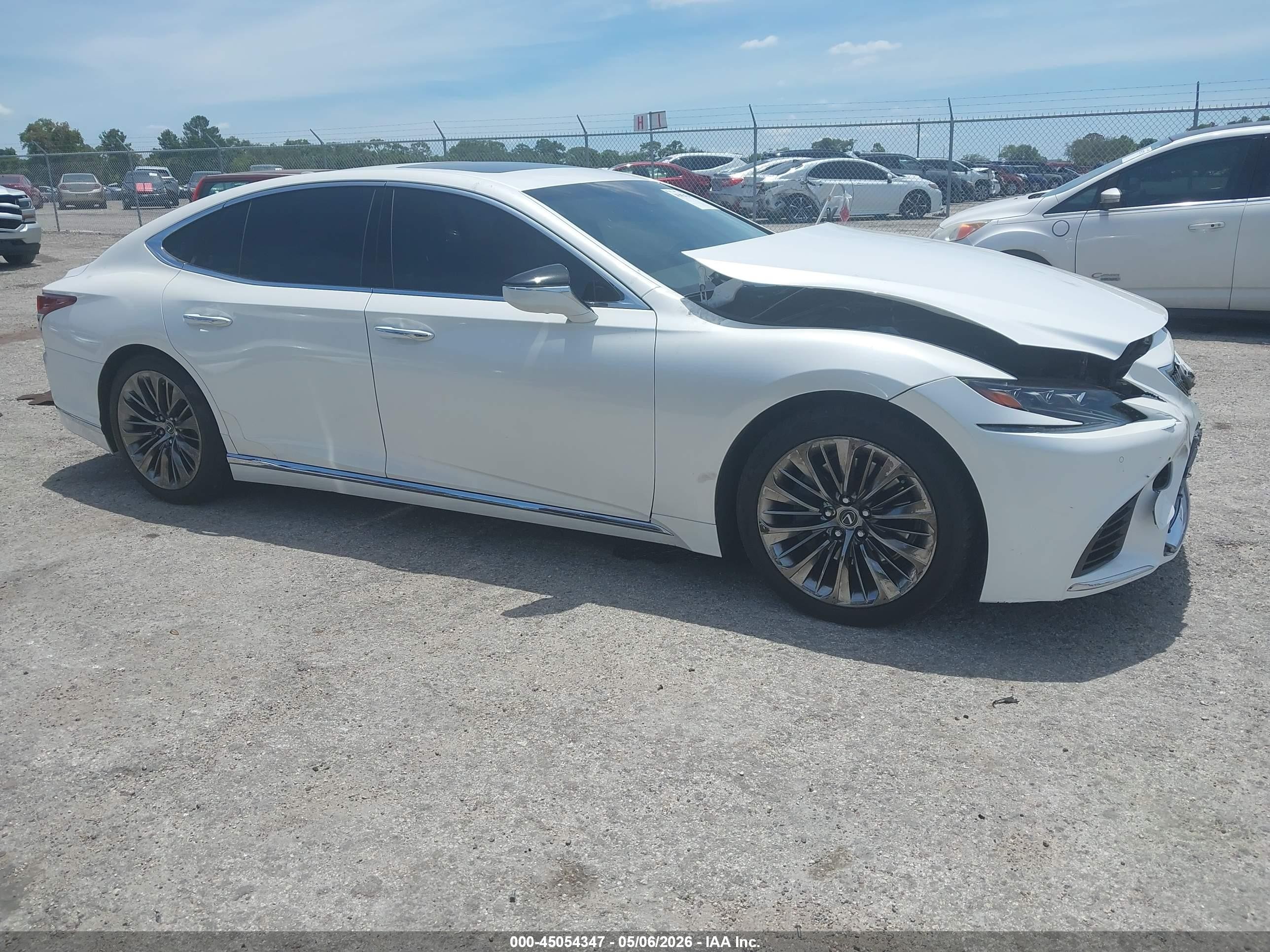 2020 Lexus Ls 500 White vin: JTHD51FF1L5013026