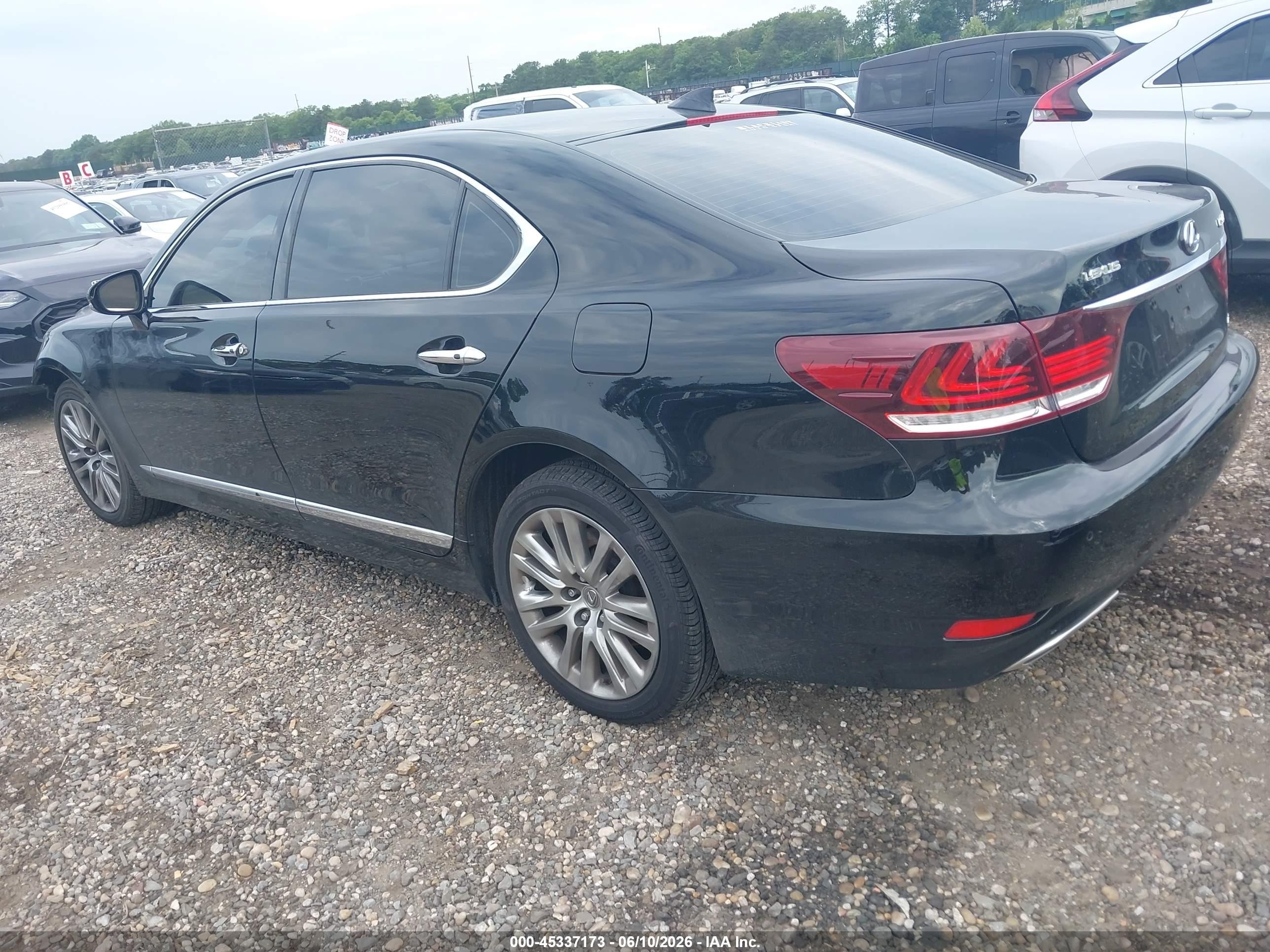 2014 Lexus Ls 460 L Black vin: JTHDL1EF5E5006882