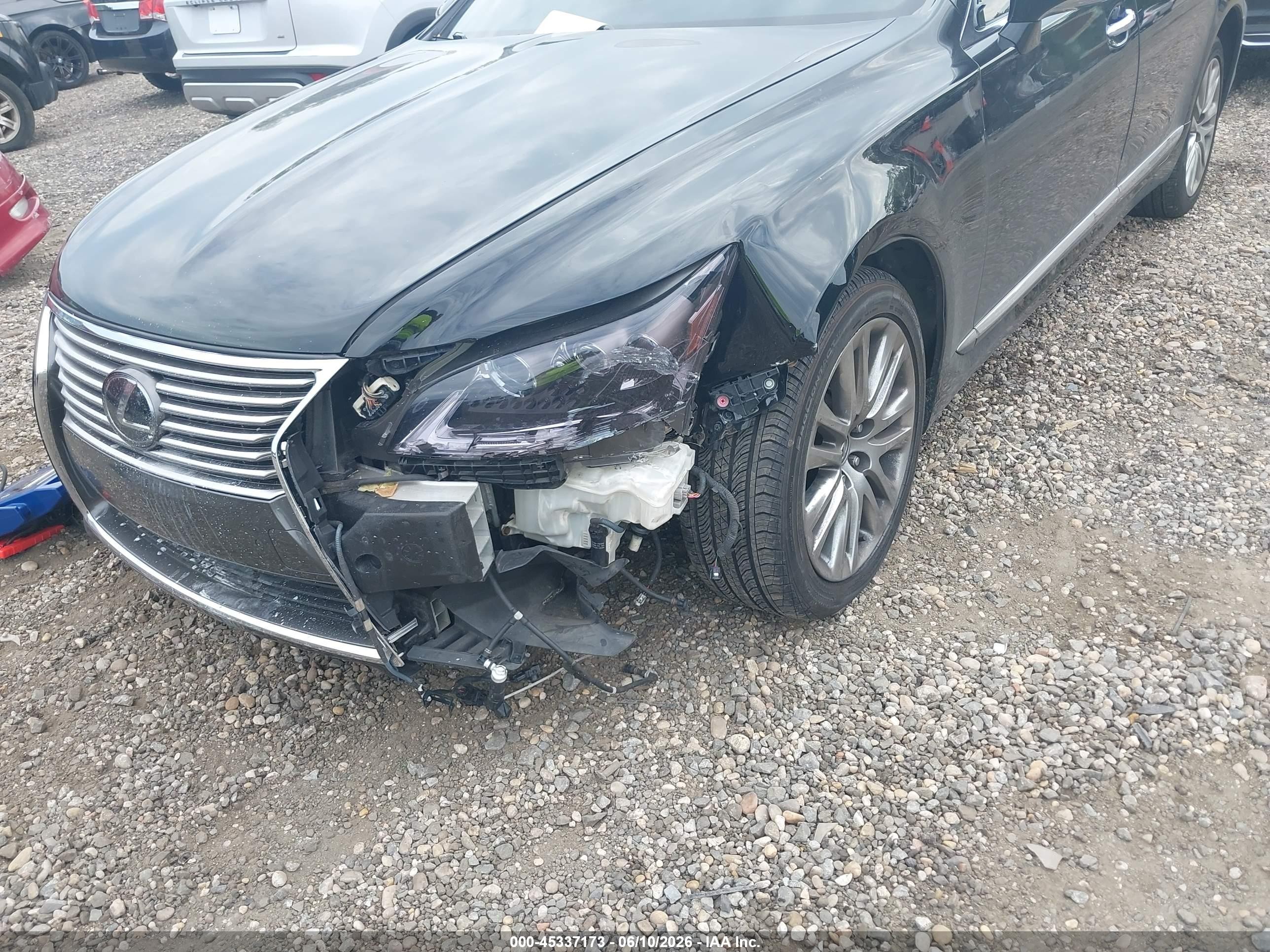 2014 Lexus Ls 460 L Black vin: JTHDL1EF5E5006882