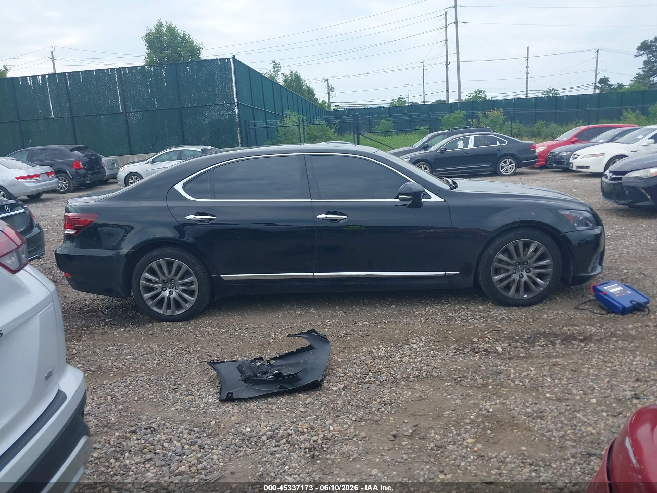 2014 Lexus Ls 460 L Black vin: JTHDL1EF5E5006882