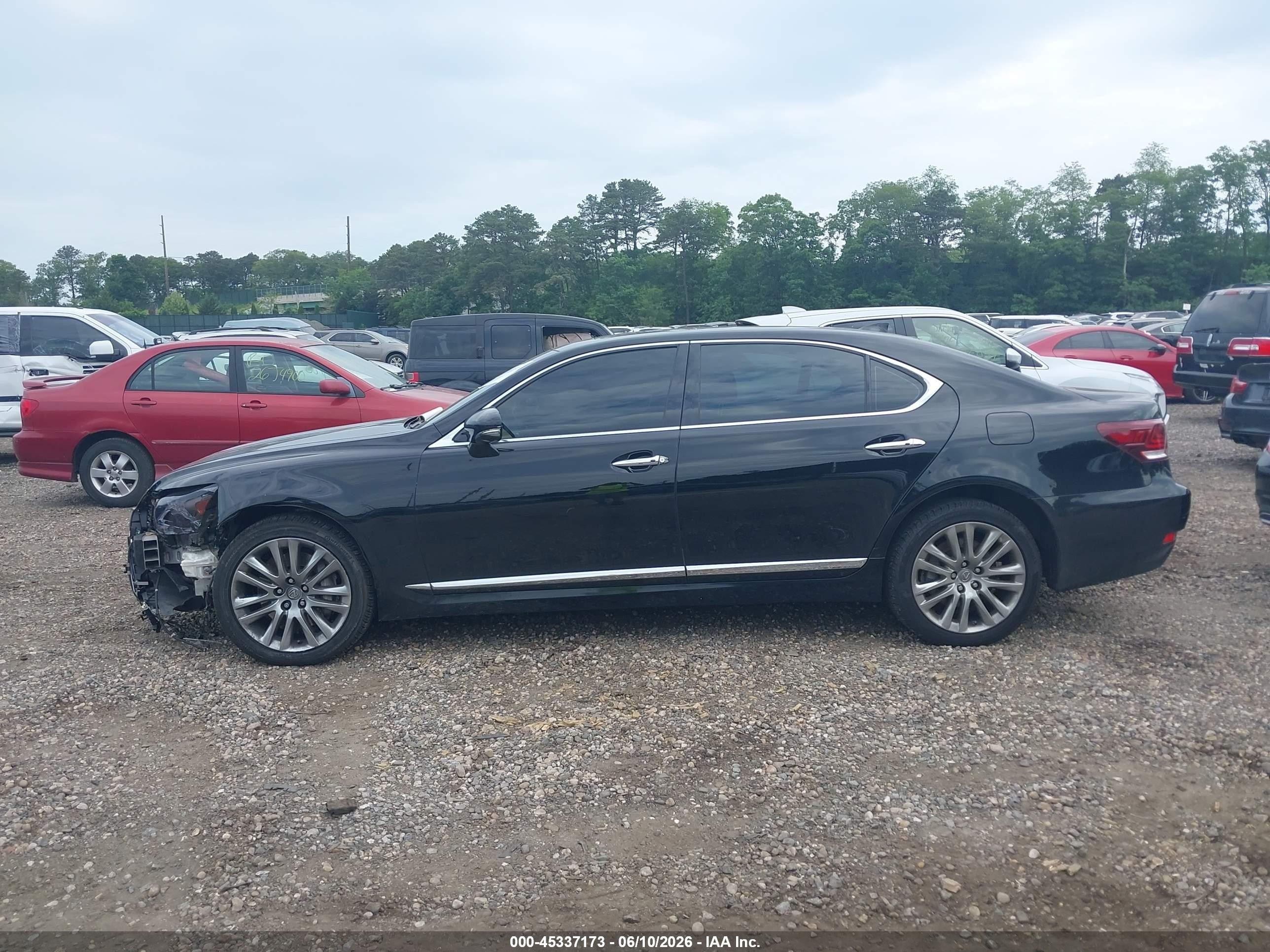 2014 Lexus Ls 460 L Black vin: JTHDL1EF5E5006882