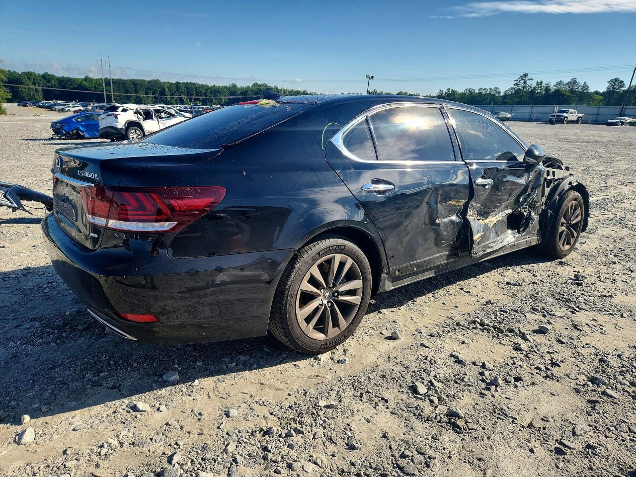 2015 Lexus Ls 460l Black vin: JTHDL1EF7F5007453