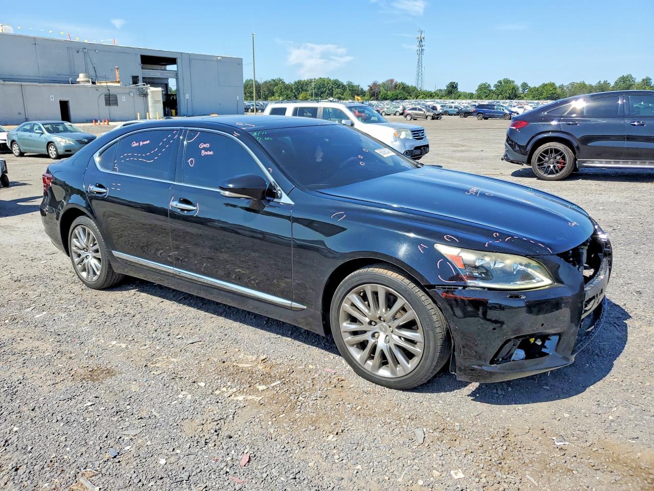 2015 Lexus Ls 460l Black vin: JTHDL1EF8F5007512