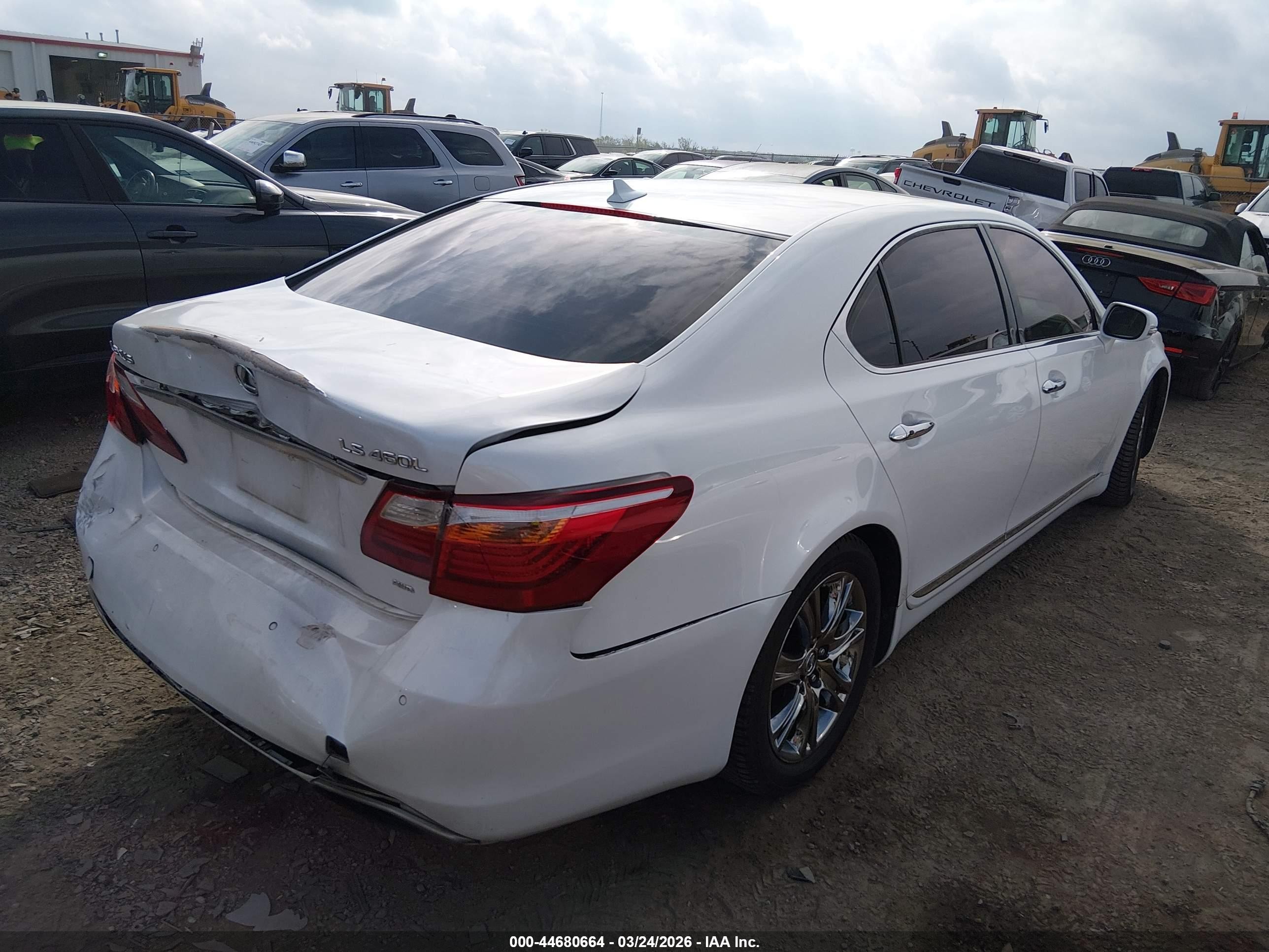2010 Lexus Ls 460 L White vin: JTHDL1EF9A5002103
