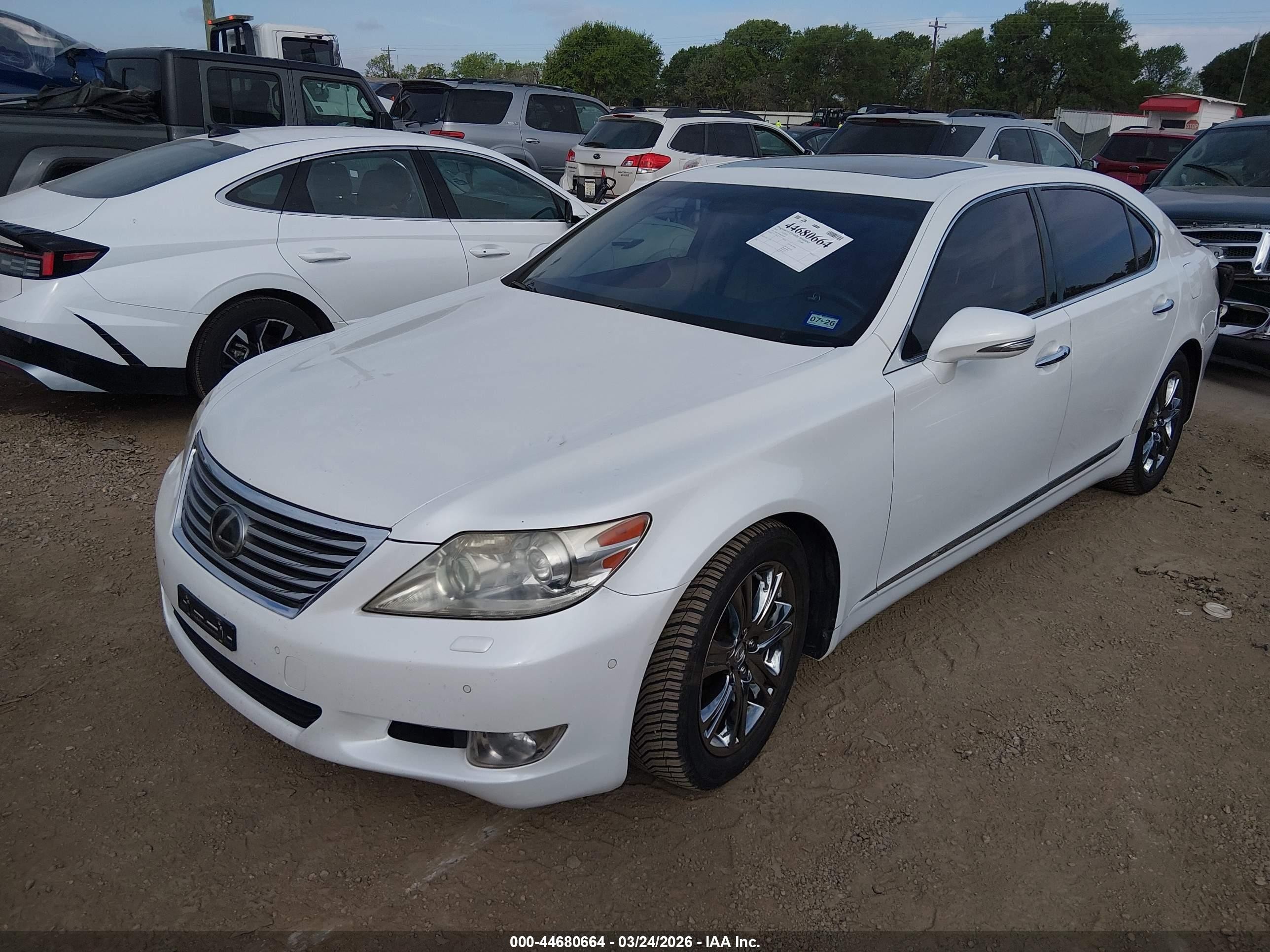 2010 Lexus Ls 460 L White vin: JTHDL1EF9A5002103