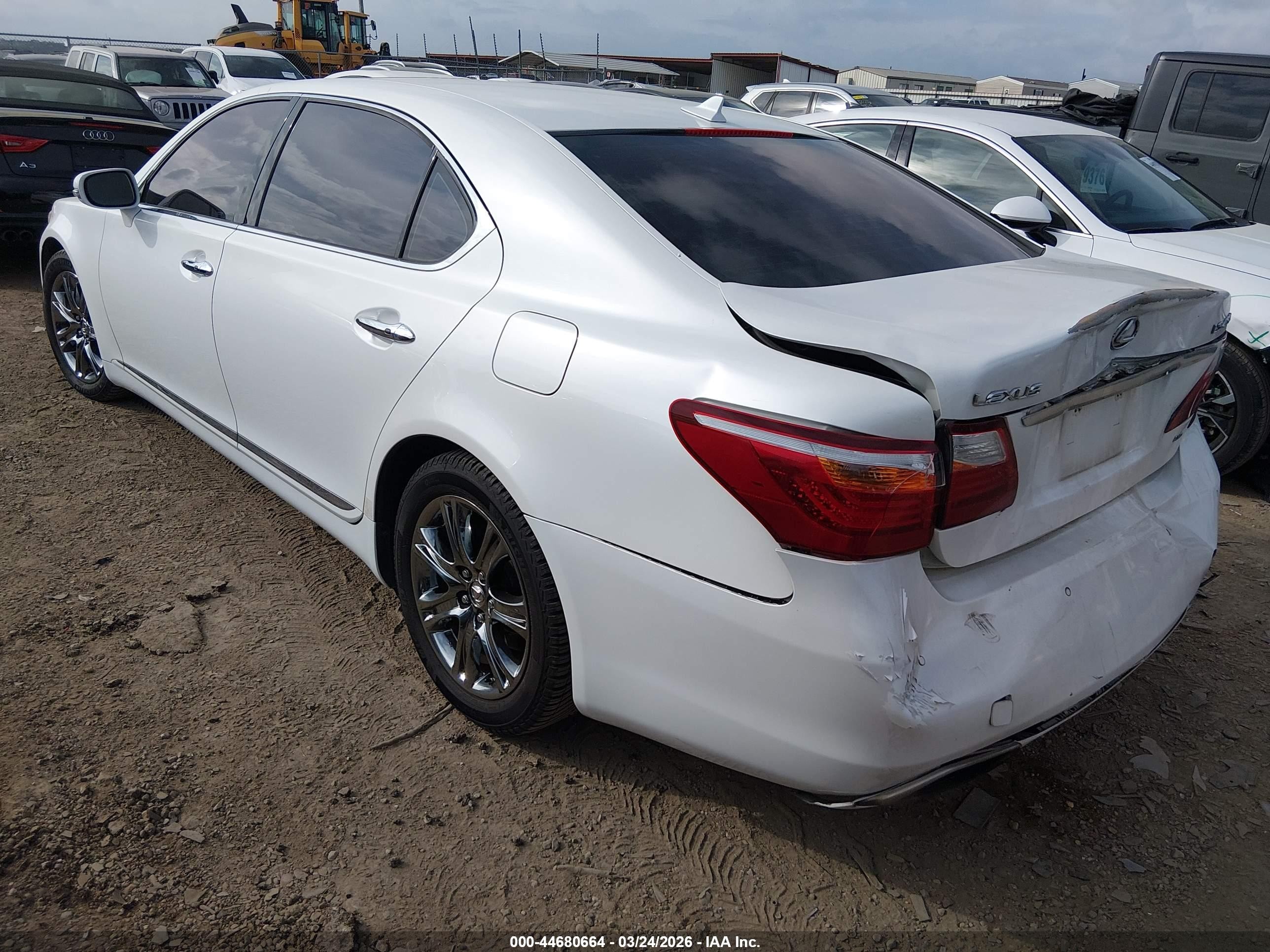 2010 Lexus Ls 460 L White vin: JTHDL1EF9A5002103