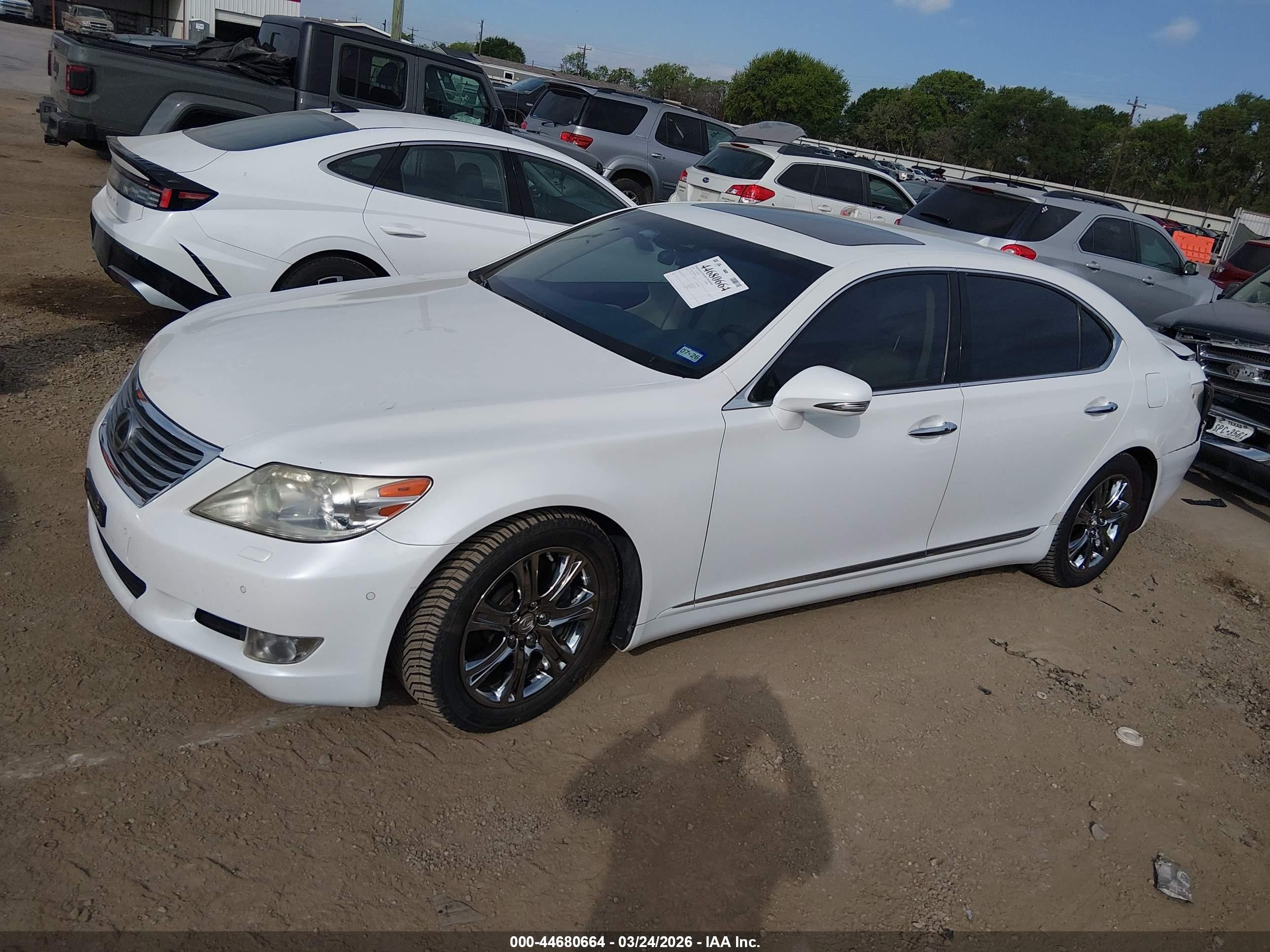 2010 Lexus Ls 460 L White vin: JTHDL1EF9A5002103