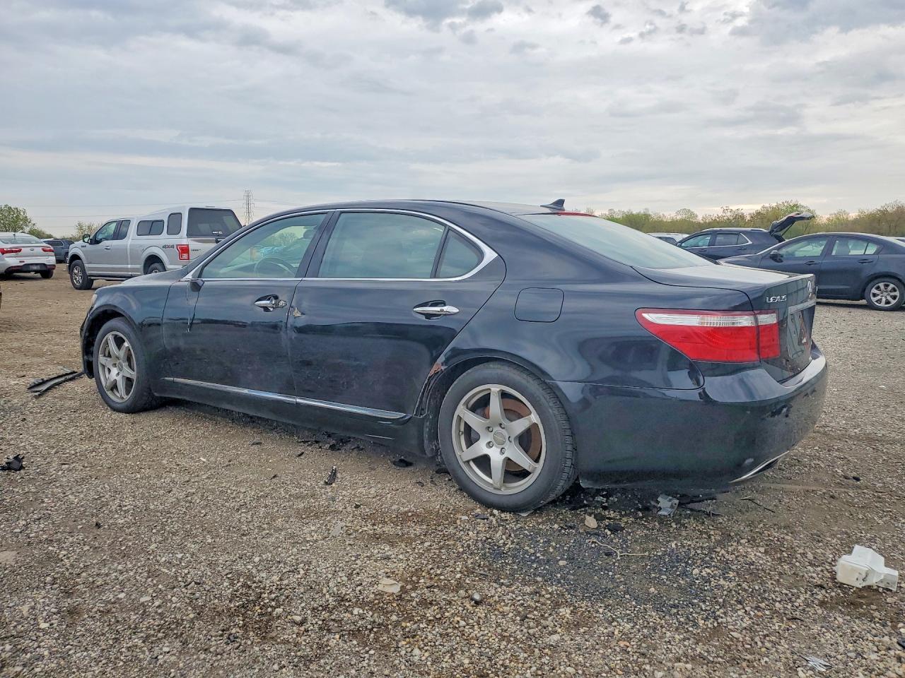 2009 Lexus Ls 460l Black vin: JTHDL46F295000608