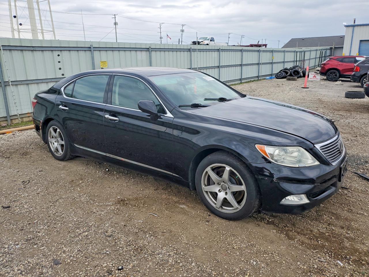 2009 Lexus Ls 460l Black vin: JTHDL46F295000608