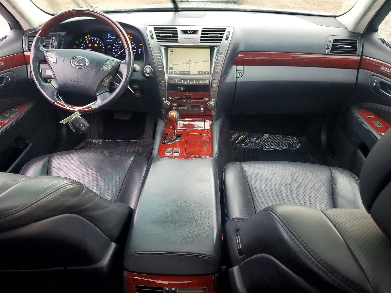 2009 Lexus Ls 460l Black vin: JTHDL46F295000608