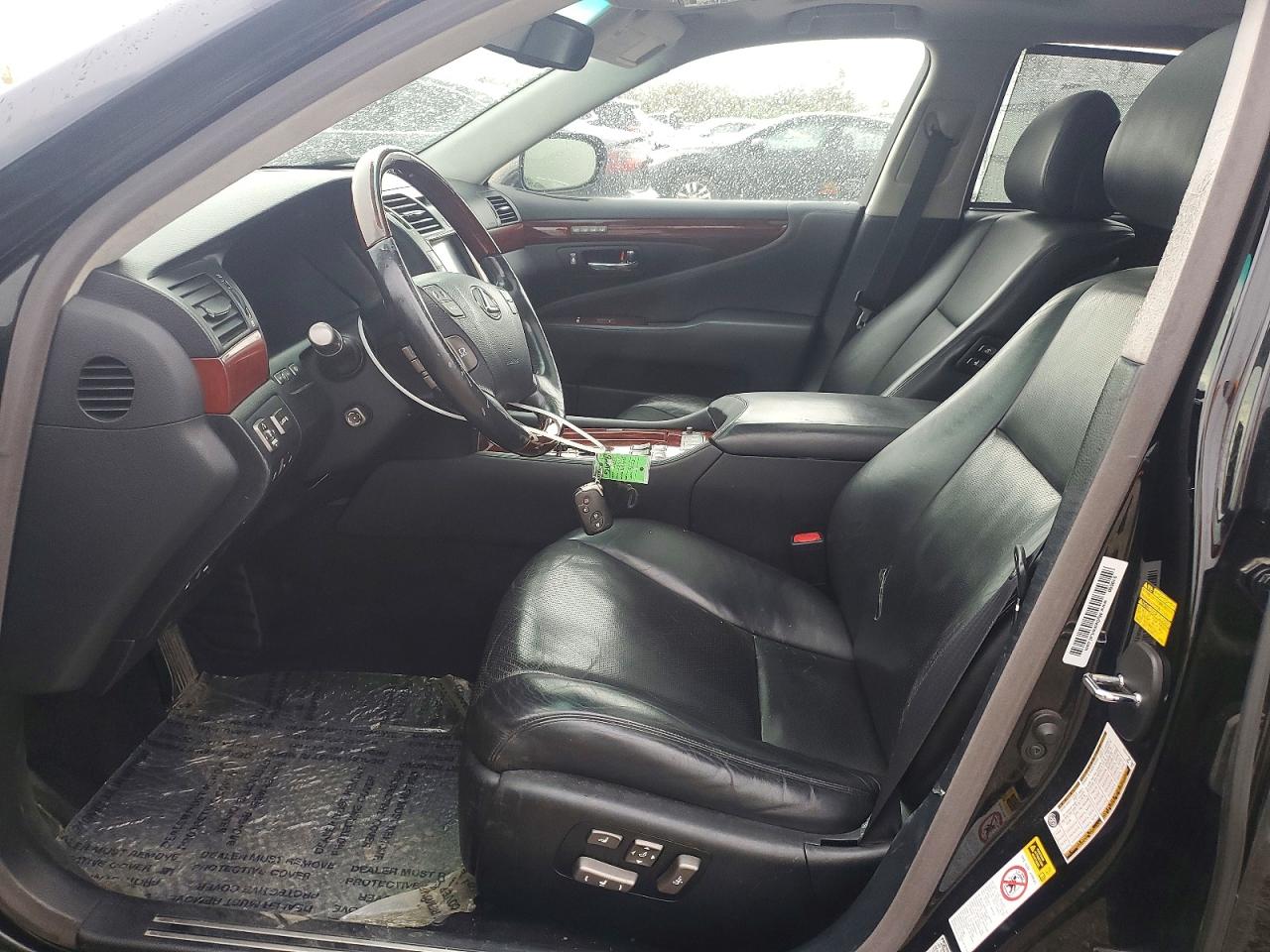 2009 Lexus Ls 460l Black vin: JTHDL46F295000608