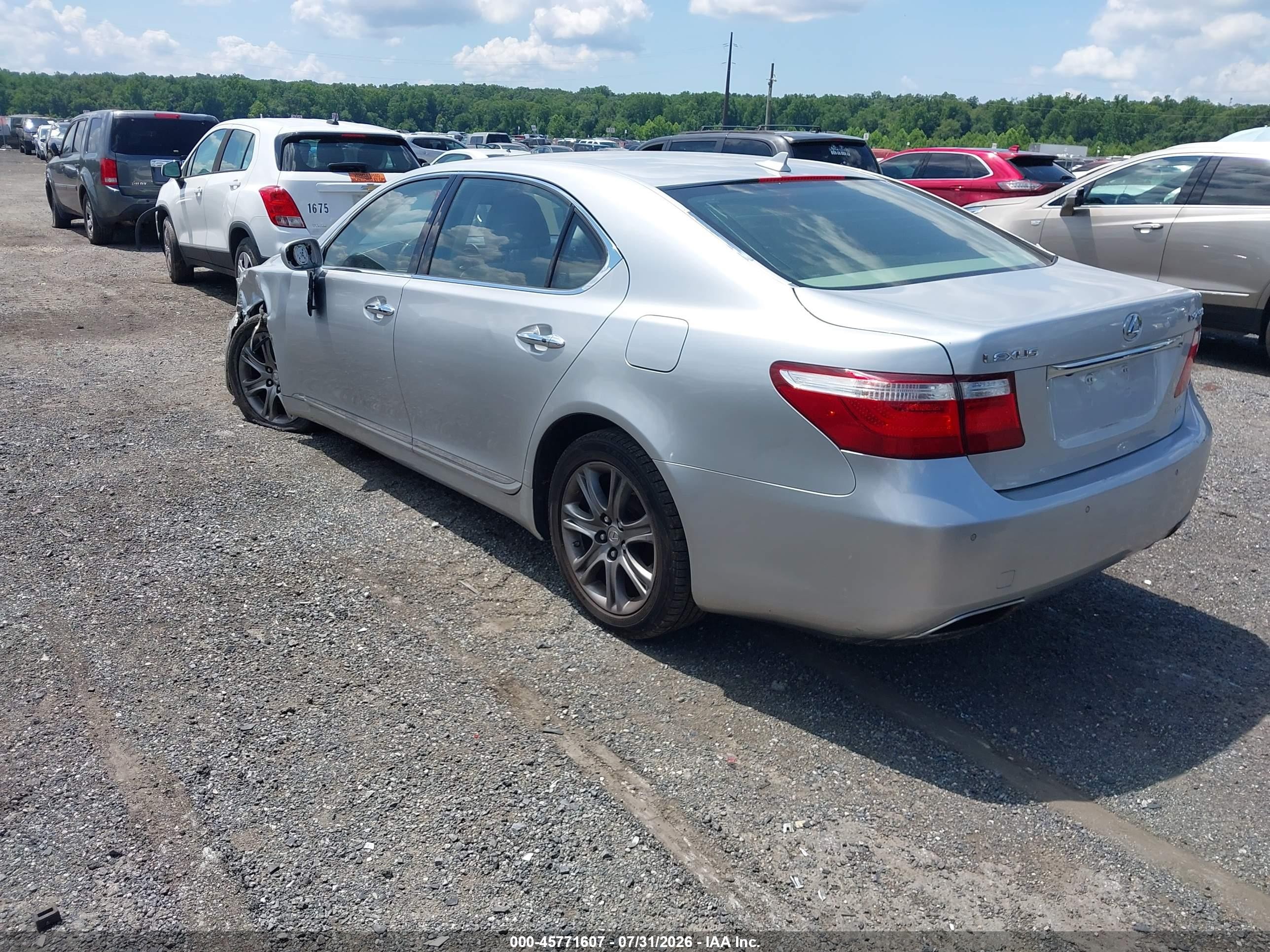2009 Lexus Ls 460 L Silver vin: JTHDL46F395000794