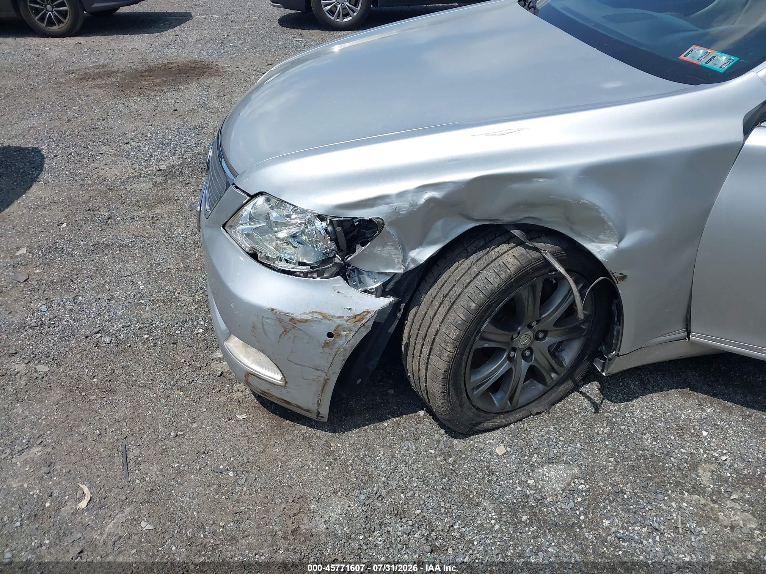 2009 Lexus Ls 460 L Silver vin: JTHDL46F395000794