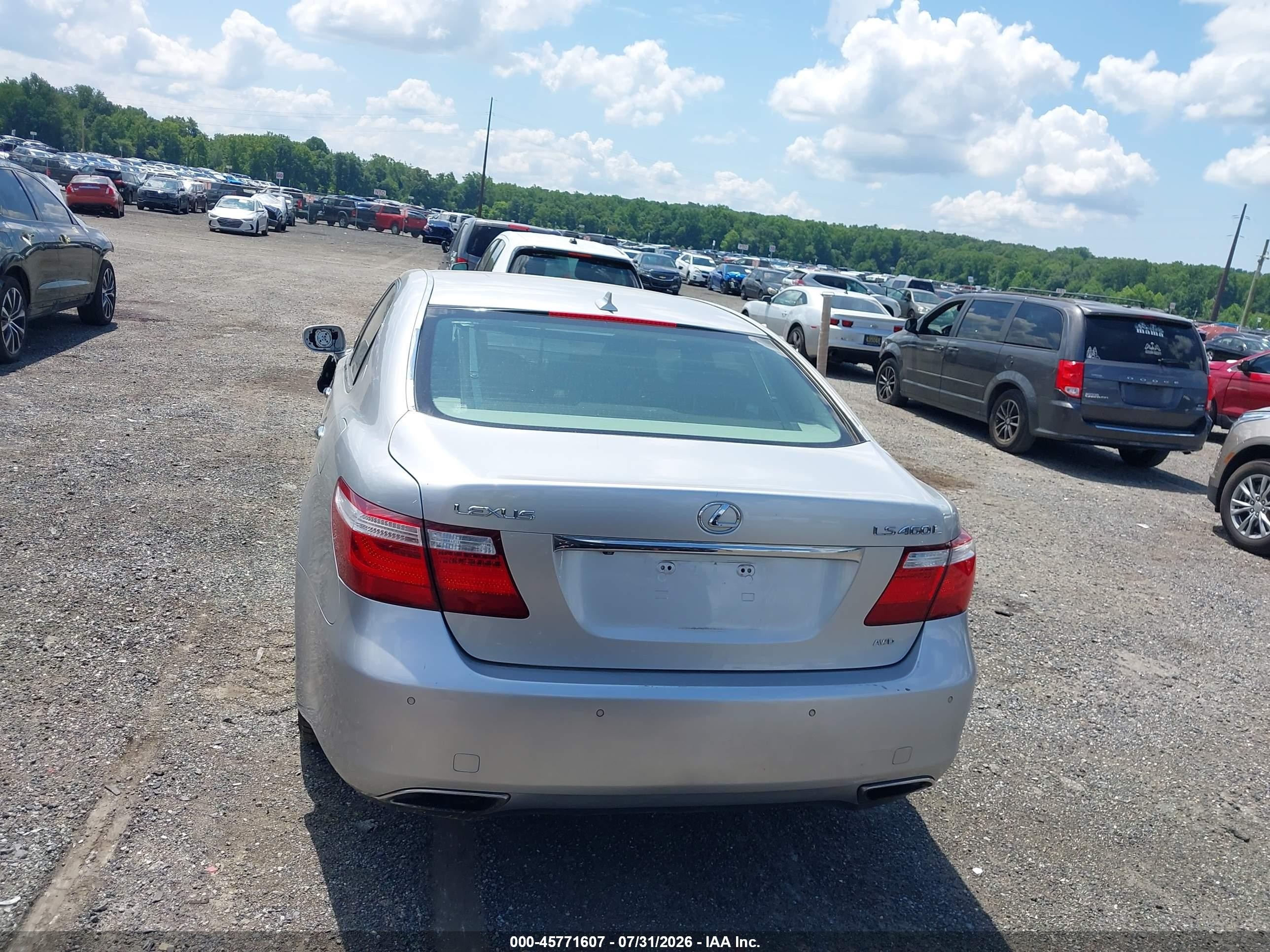 2009 Lexus Ls 460 L Silver vin: JTHDL46F395000794