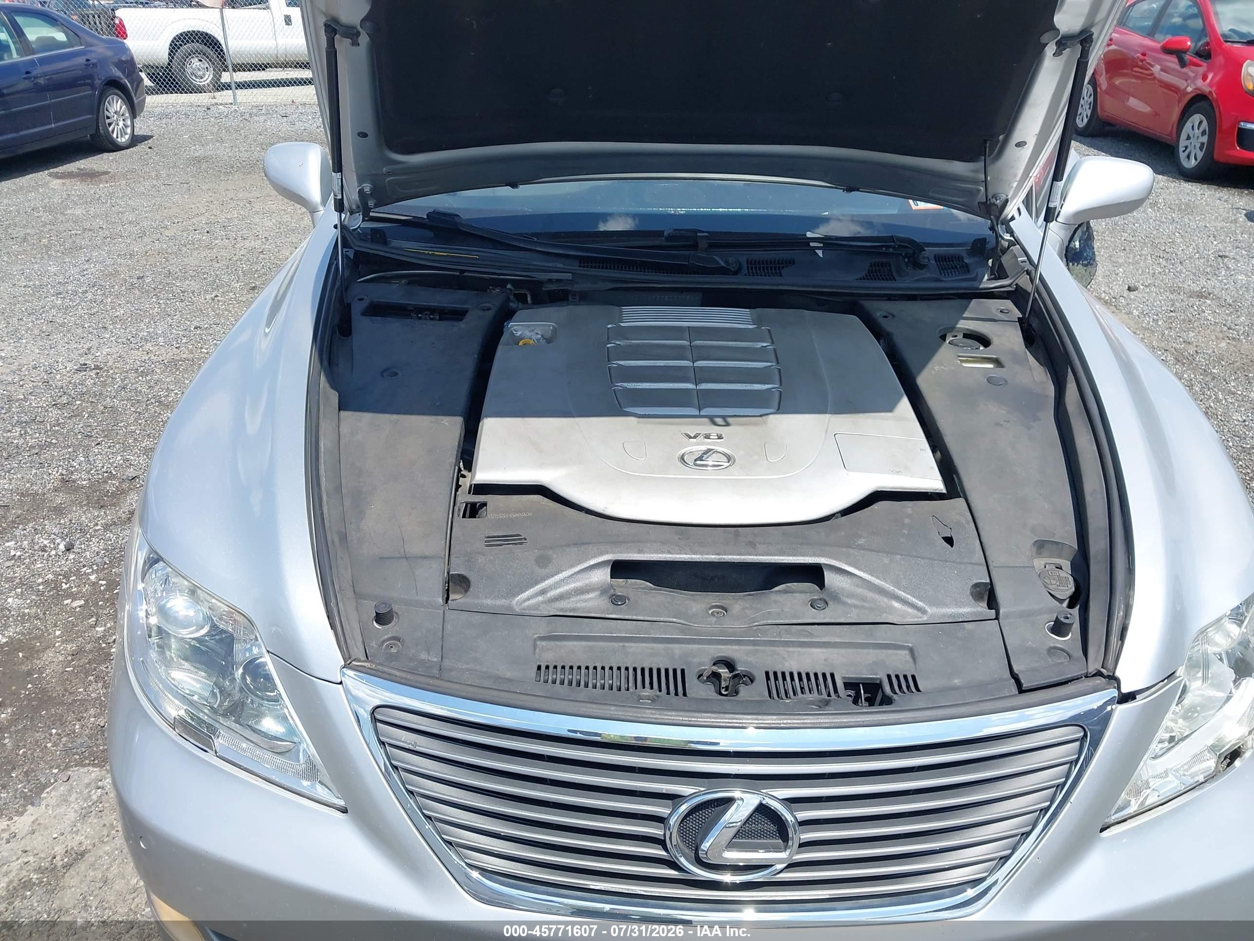 2009 Lexus Ls 460 L Silver vin: JTHDL46F395000794