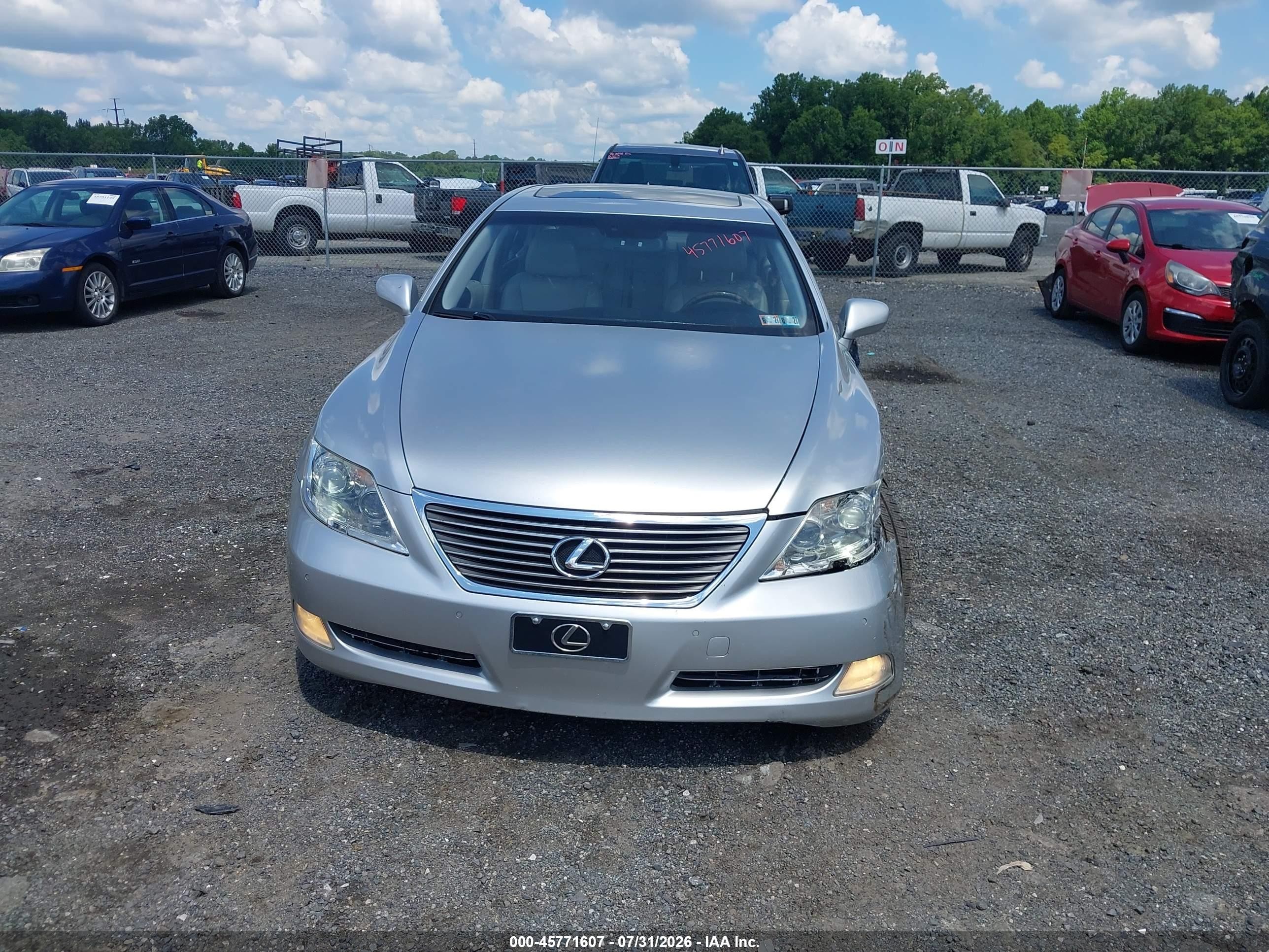2009 Lexus Ls 460 L Silver vin: JTHDL46F395000794