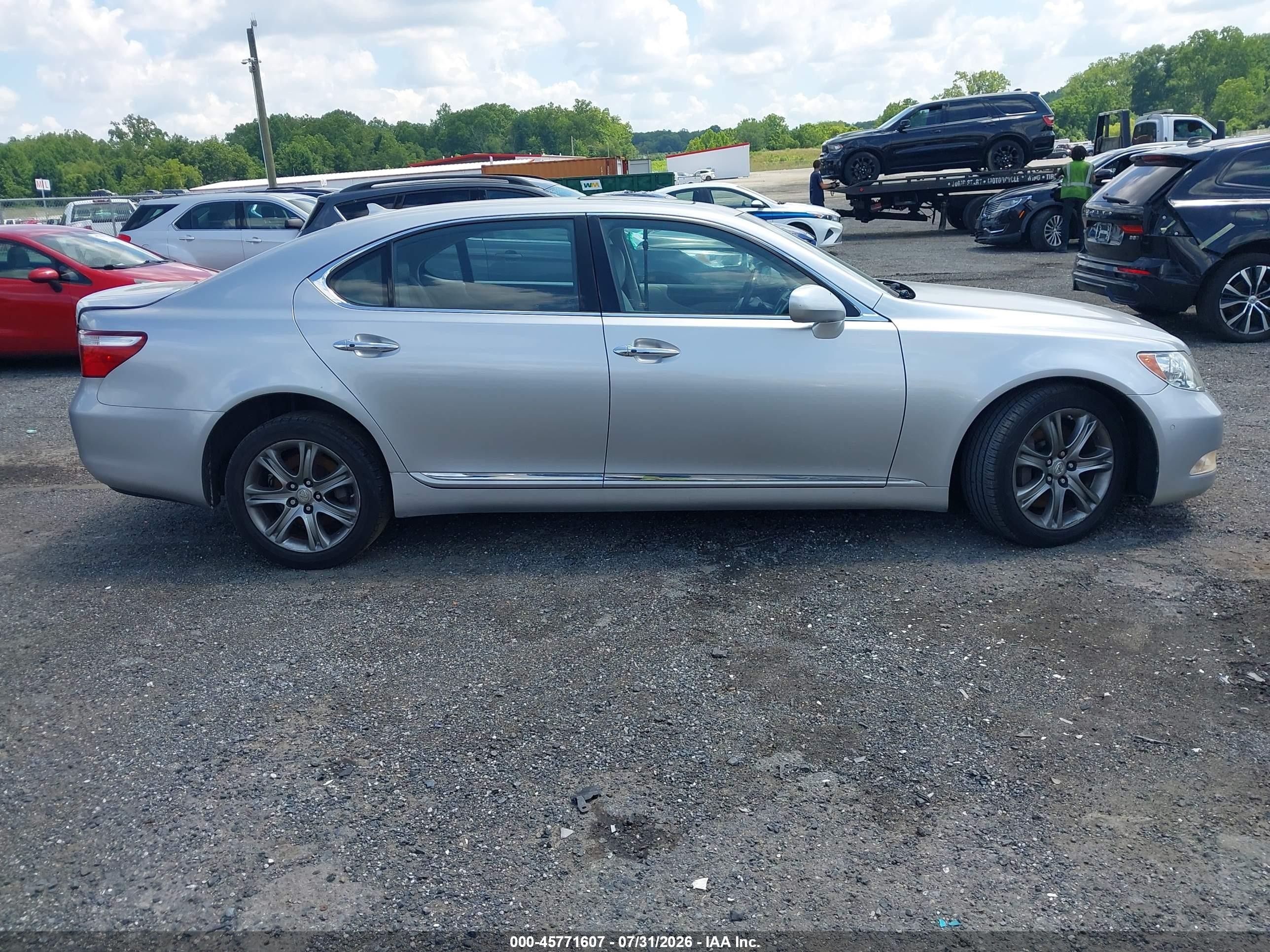 2009 Lexus Ls 460 L Silver vin: JTHDL46F395000794