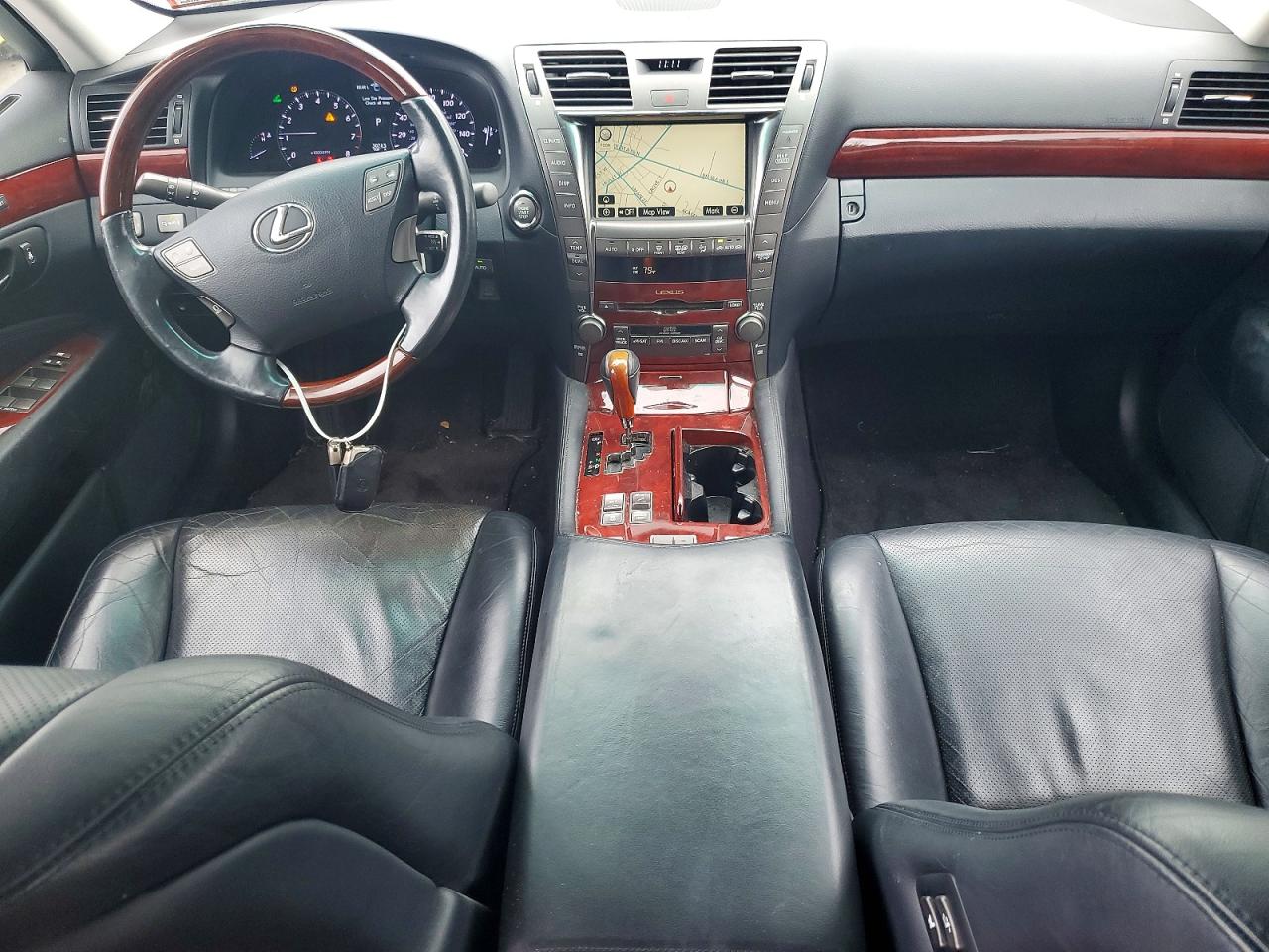 2009 Lexus Ls White vin: JTHDL46F695000840