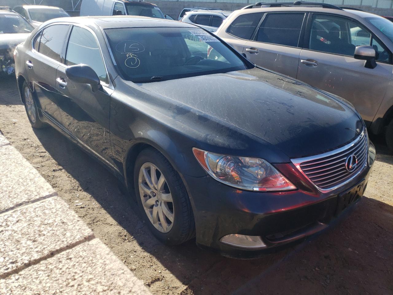 2009 Lexus Ls Black vin: JTHDL46FX95000517