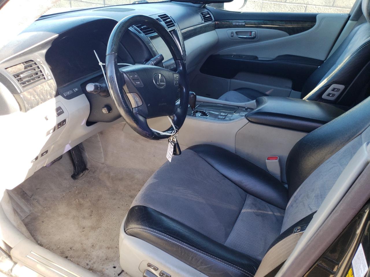 2009 Lexus Ls Black vin: JTHDL46FX95000517