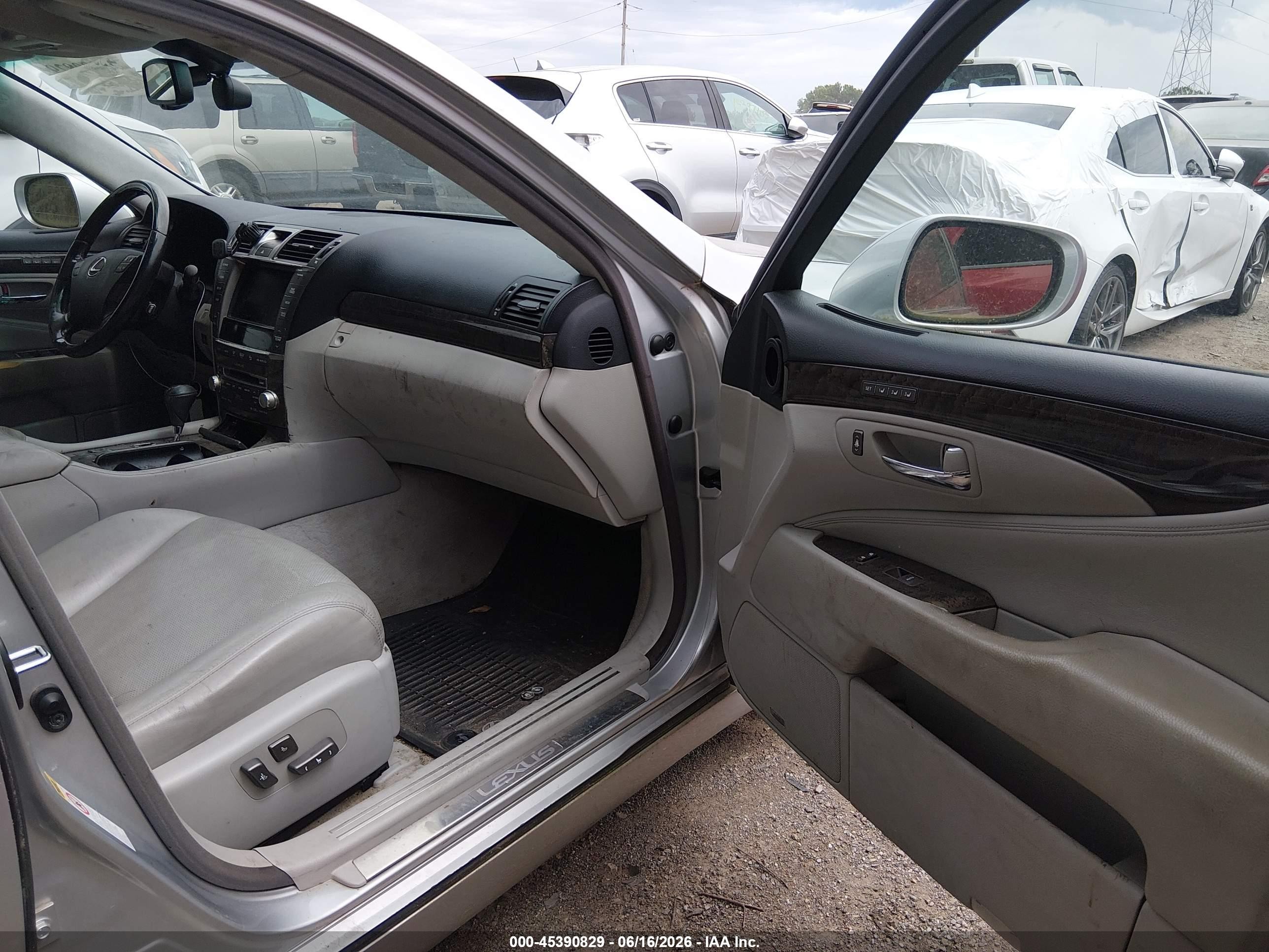 2010 Lexus Ls 460 L Silver vin: JTHDL5EF0A5001929