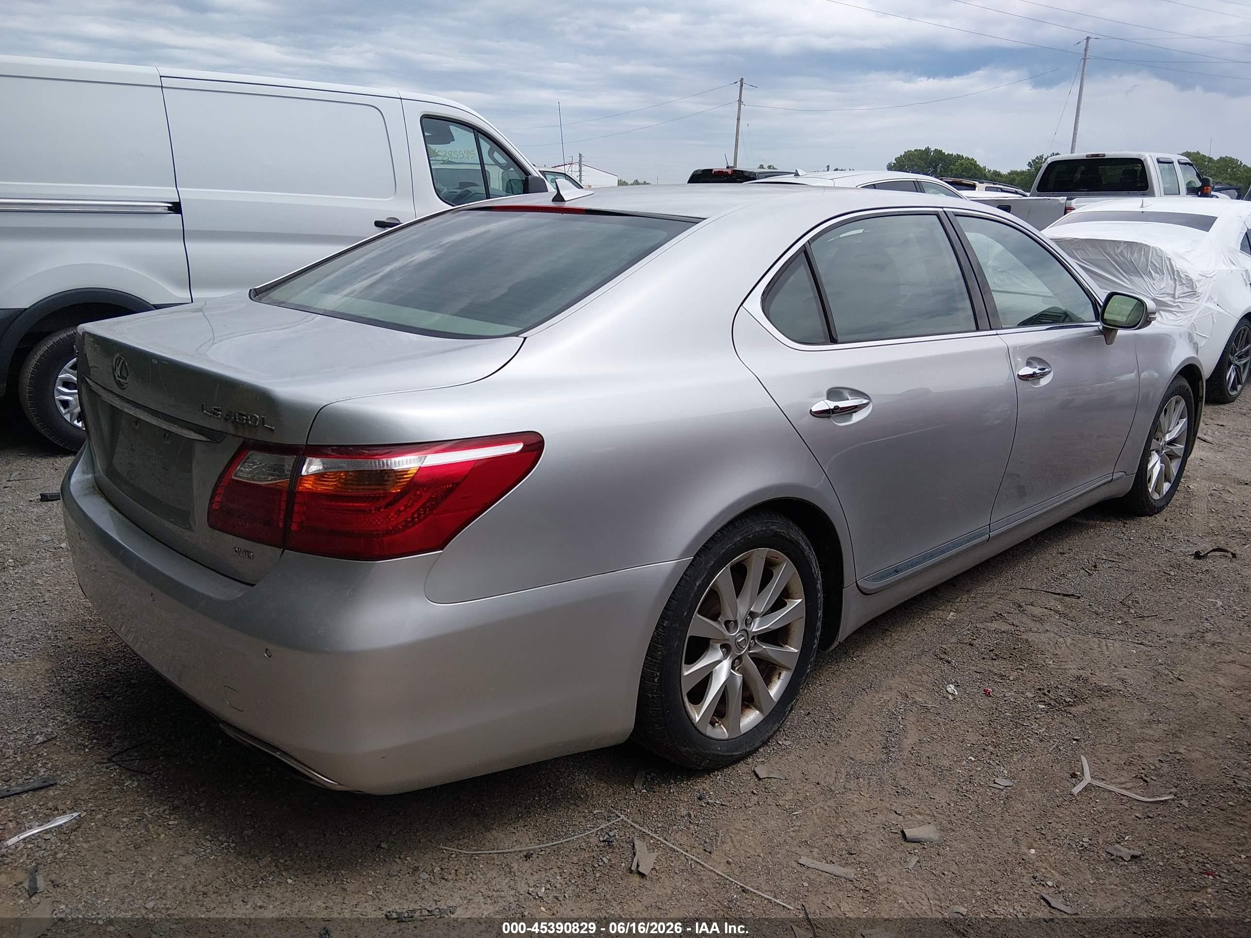 2010 Lexus Ls 460 L Silver vin: JTHDL5EF0A5001929