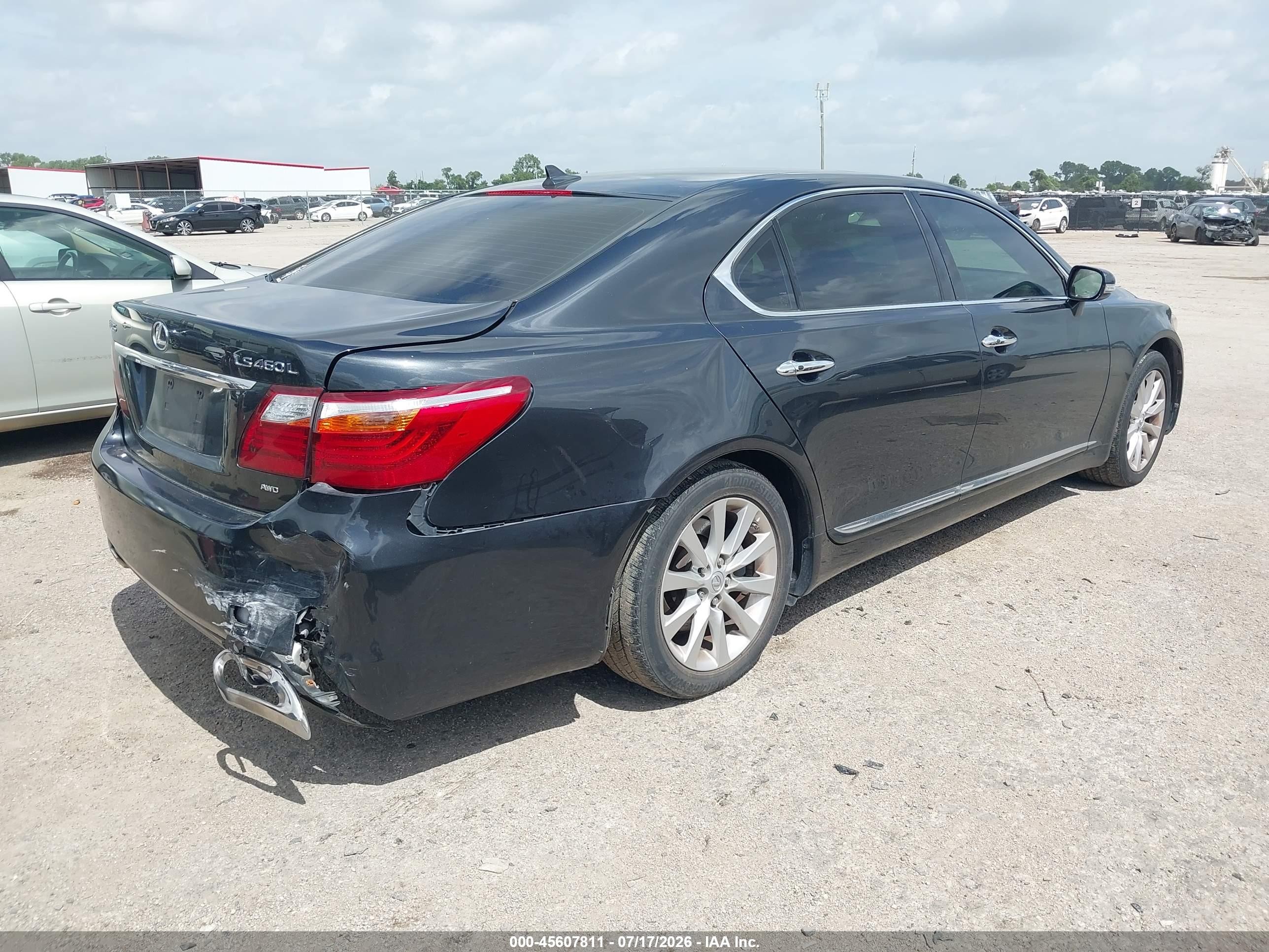 2010 Lexus Ls 460 L Gray vin: JTHDL5EF0A5002739