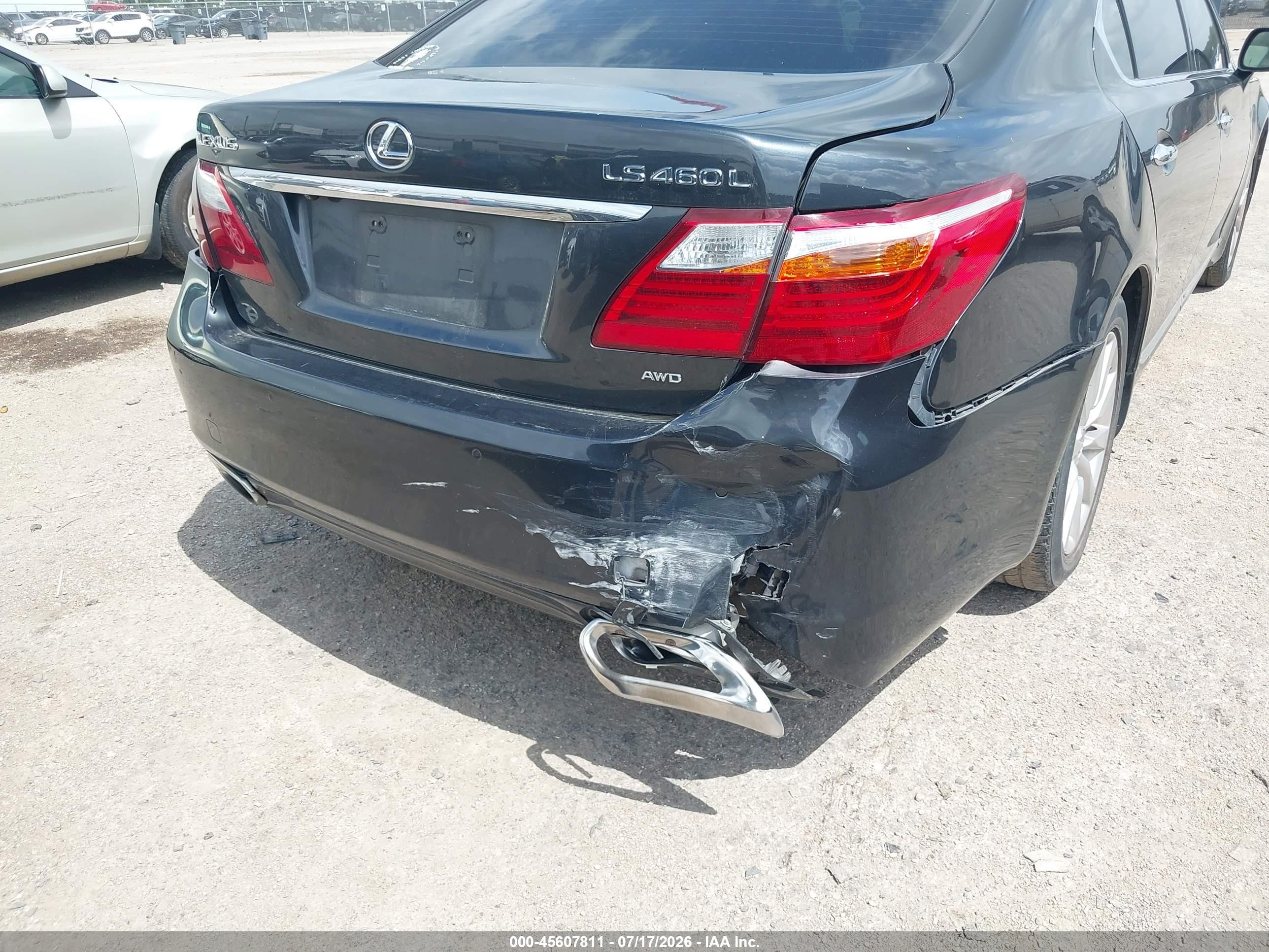2010 Lexus Ls 460 L Gray vin: JTHDL5EF0A5002739
