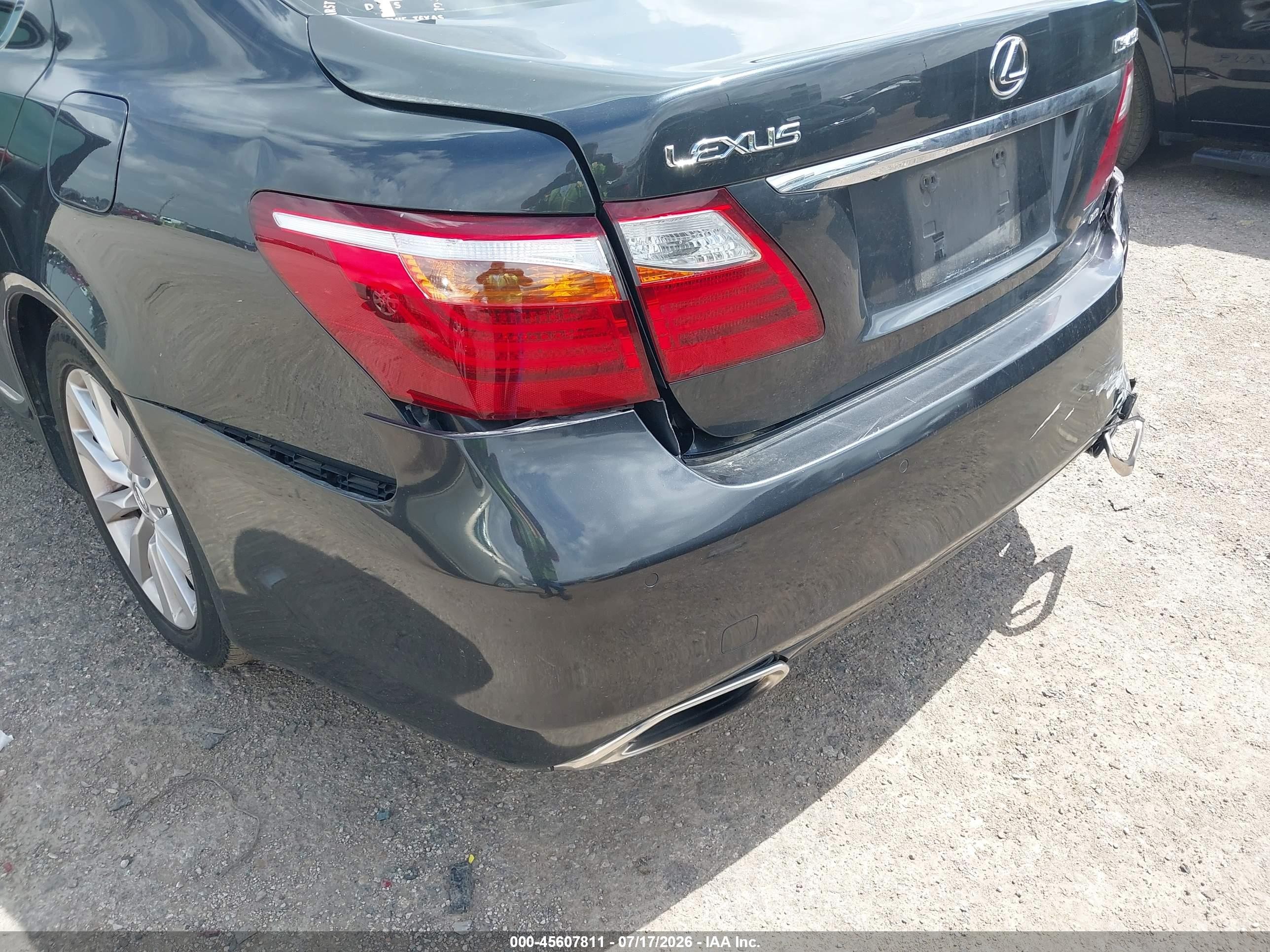 2010 Lexus Ls 460 L Gray vin: JTHDL5EF0A5002739