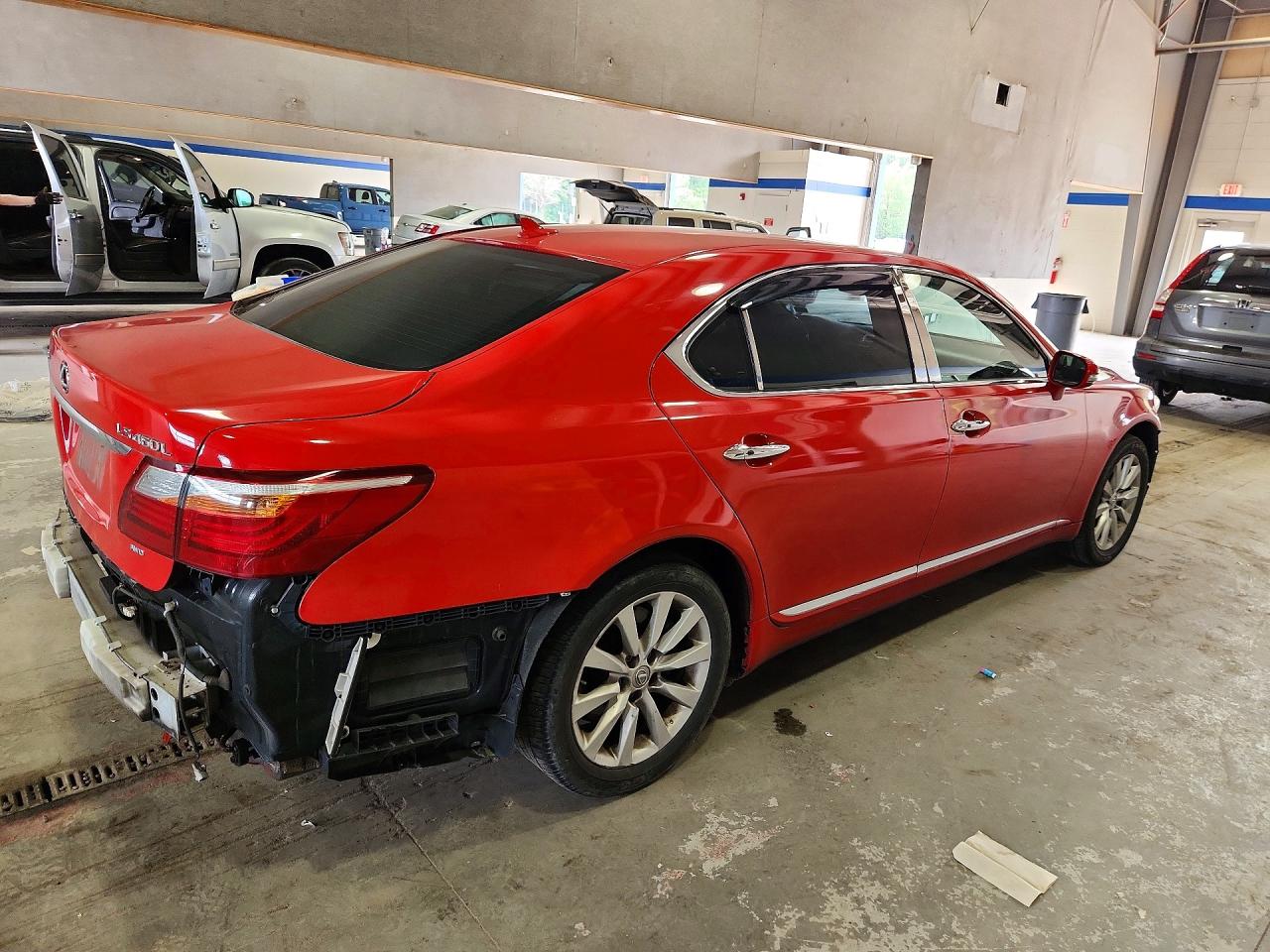2010 Lexus Ls 460l Red vin: JTHDL5EF0A5002773