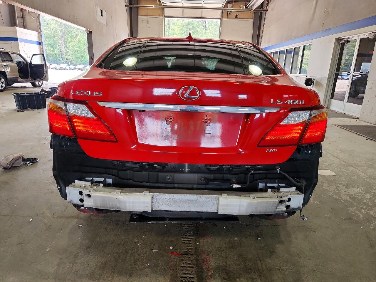 2010 Lexus Ls 460l Red vin: JTHDL5EF0A5002773