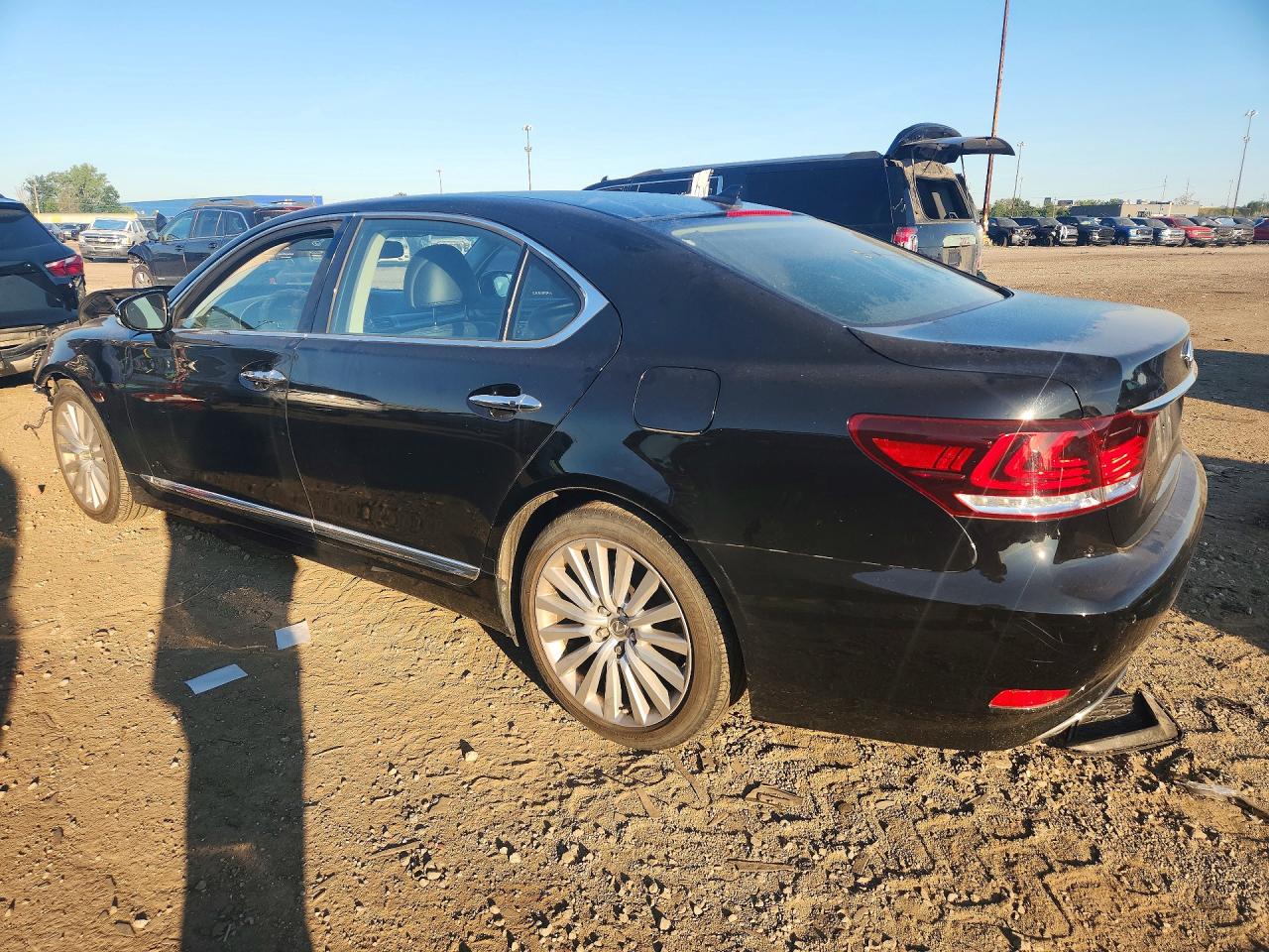 2013 Lexus Ls 460l Black vin: JTHDL5EF0D5005547